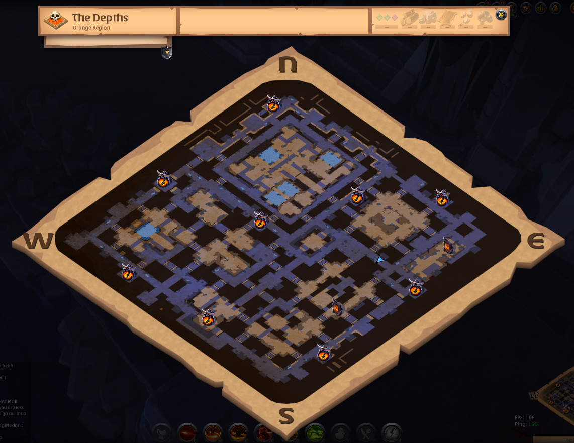Albion Depths Map