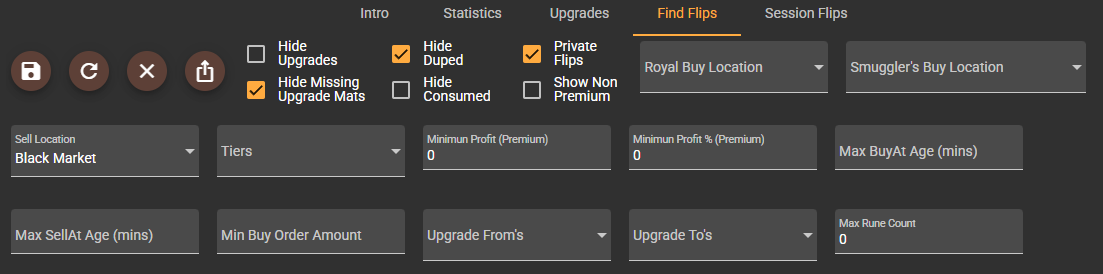 Albion Online Flipper Filters