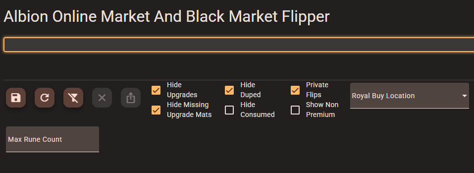Private Flips Checkbox