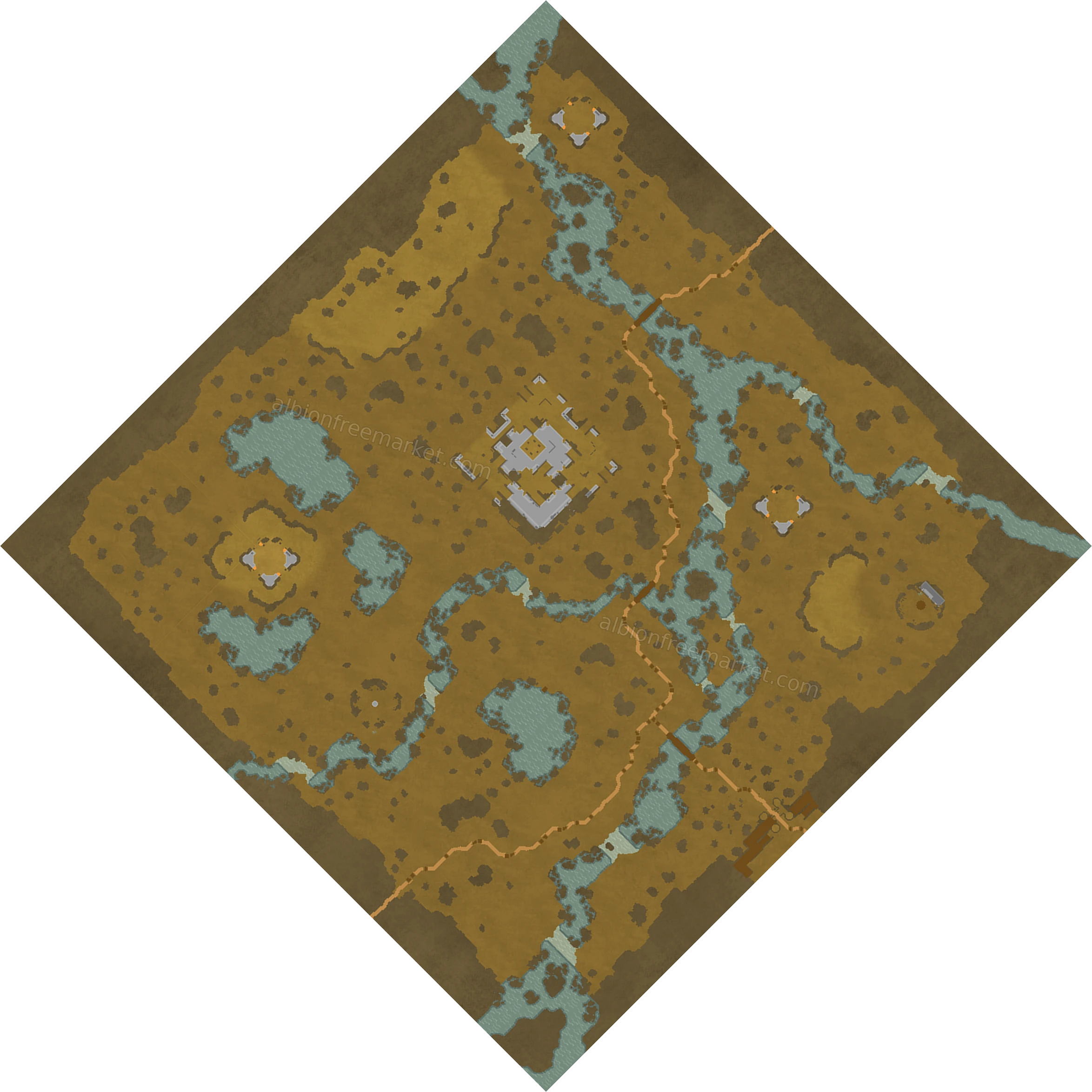 Nightcreak Marsh Albion Online map