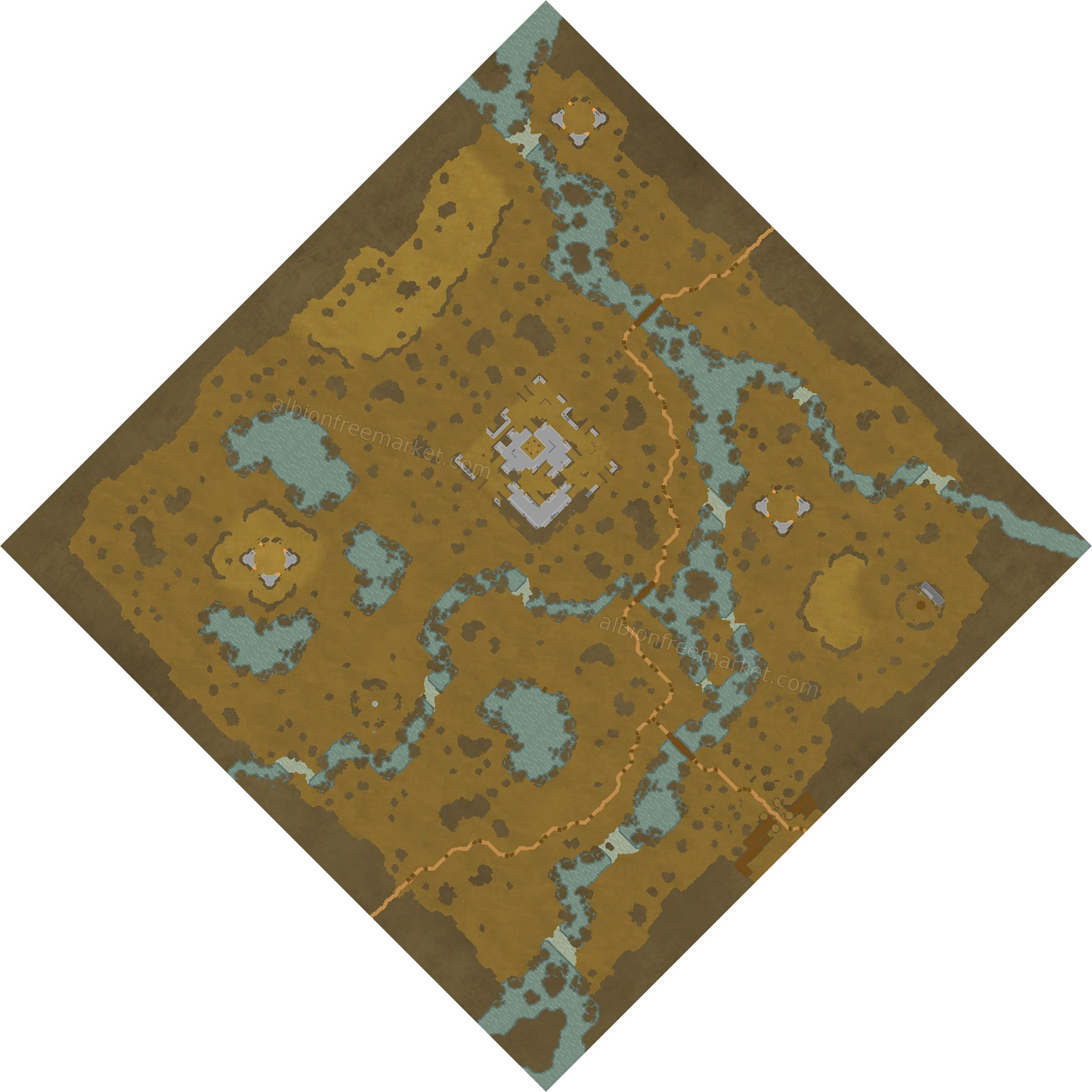 Nightcreak Marsh Albion Online map