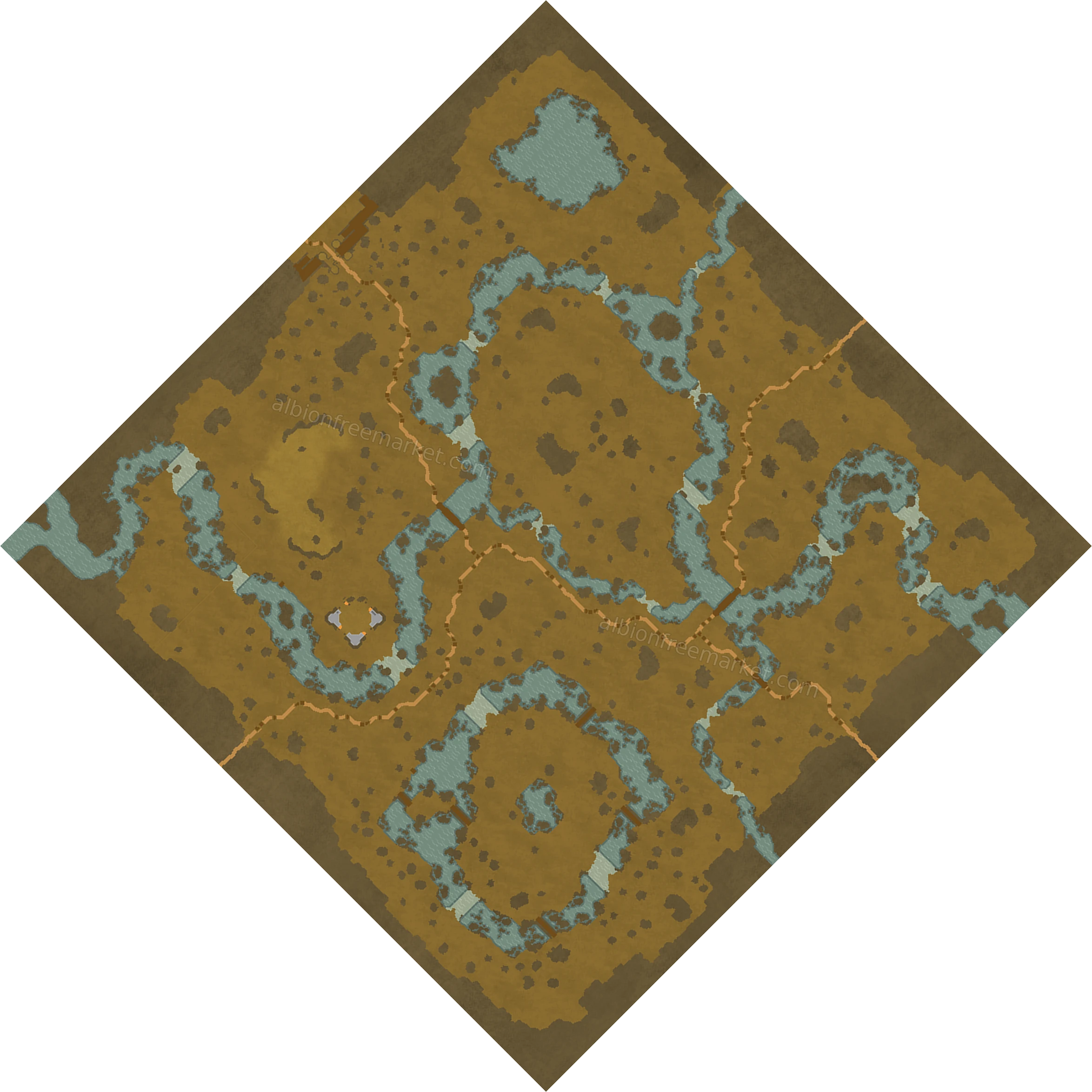 Stumprot Swamp Albion Online map