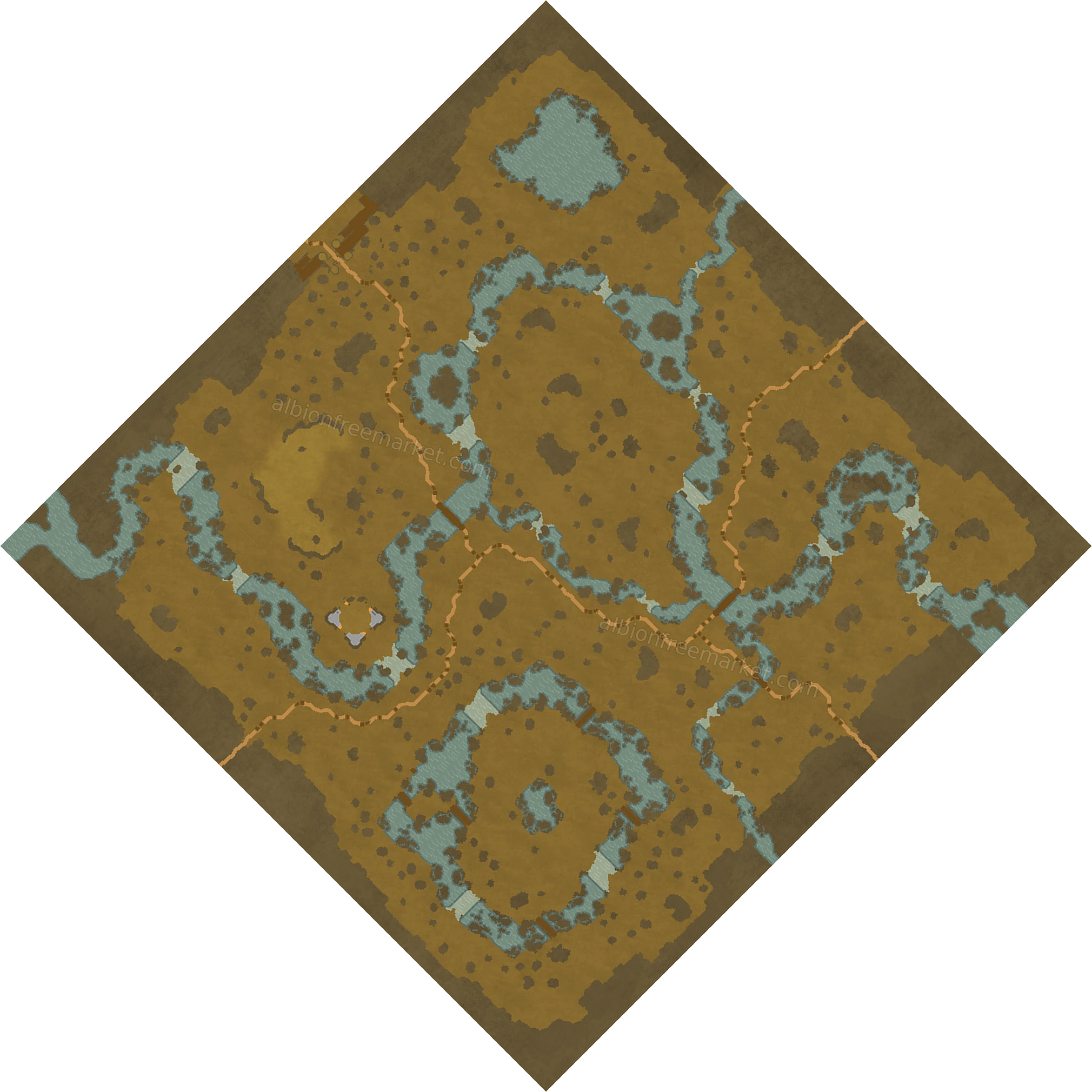 Stumprot Swamp Albion Online map