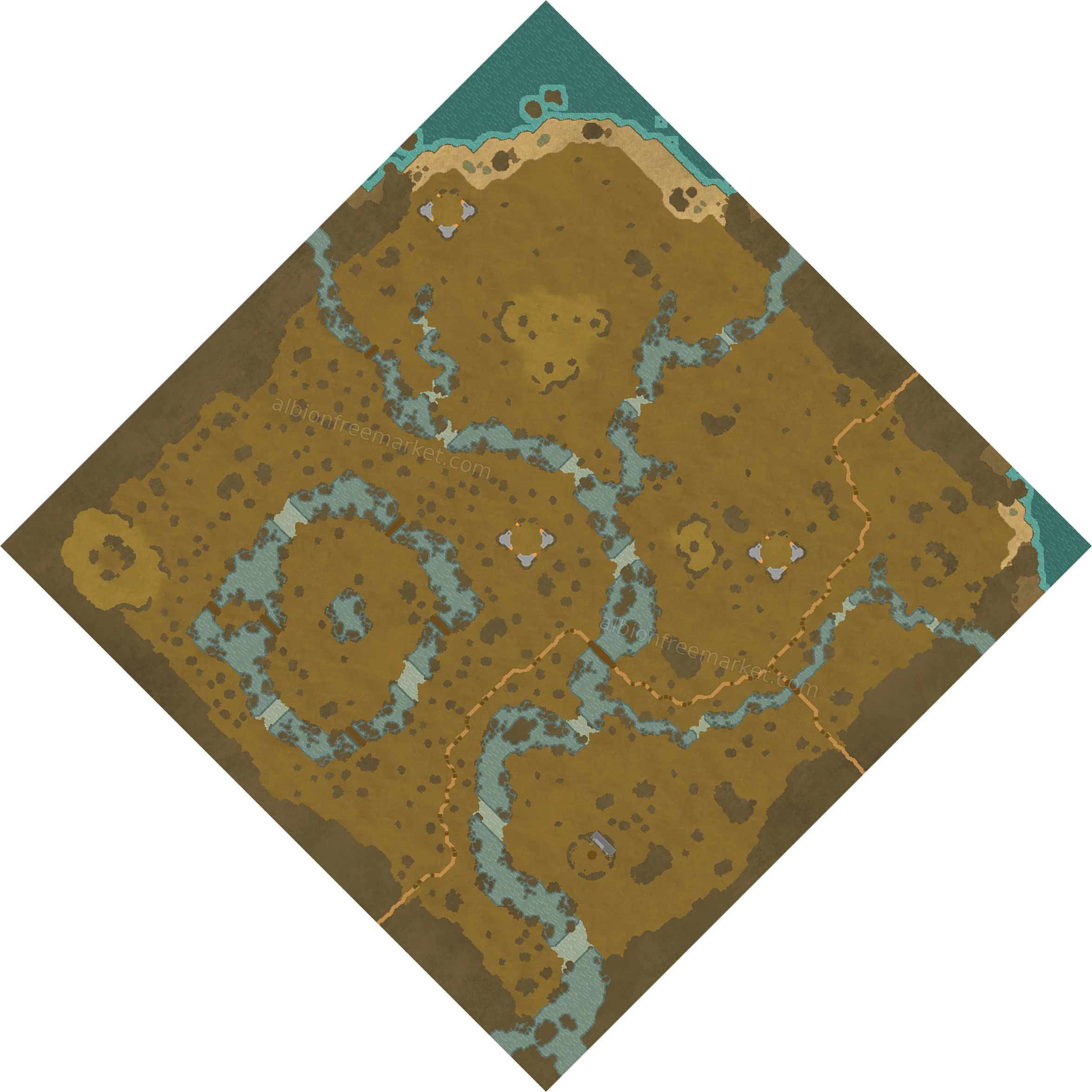 Dewleaf Fen Albion Online map