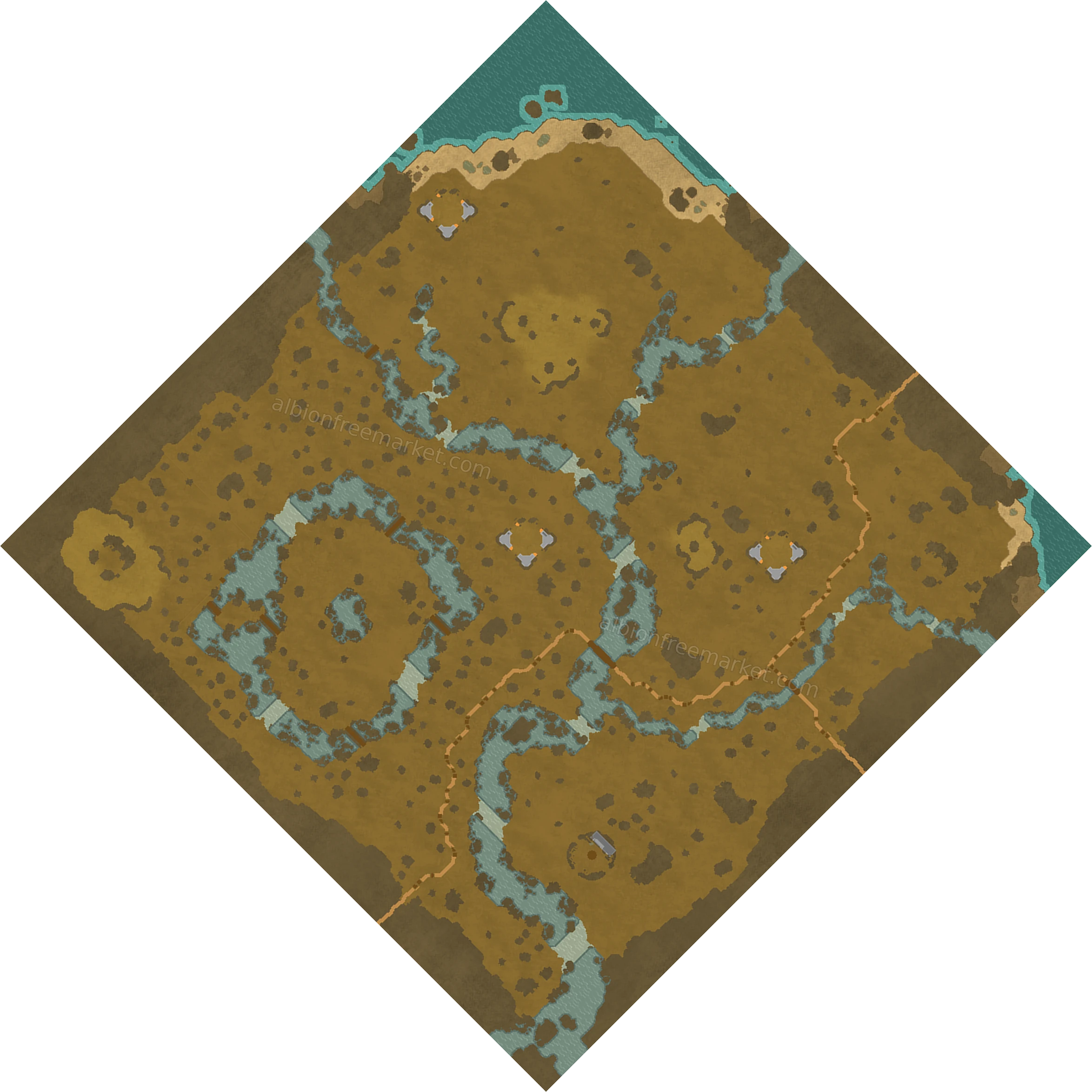 Dewleaf Fen Albion Online map