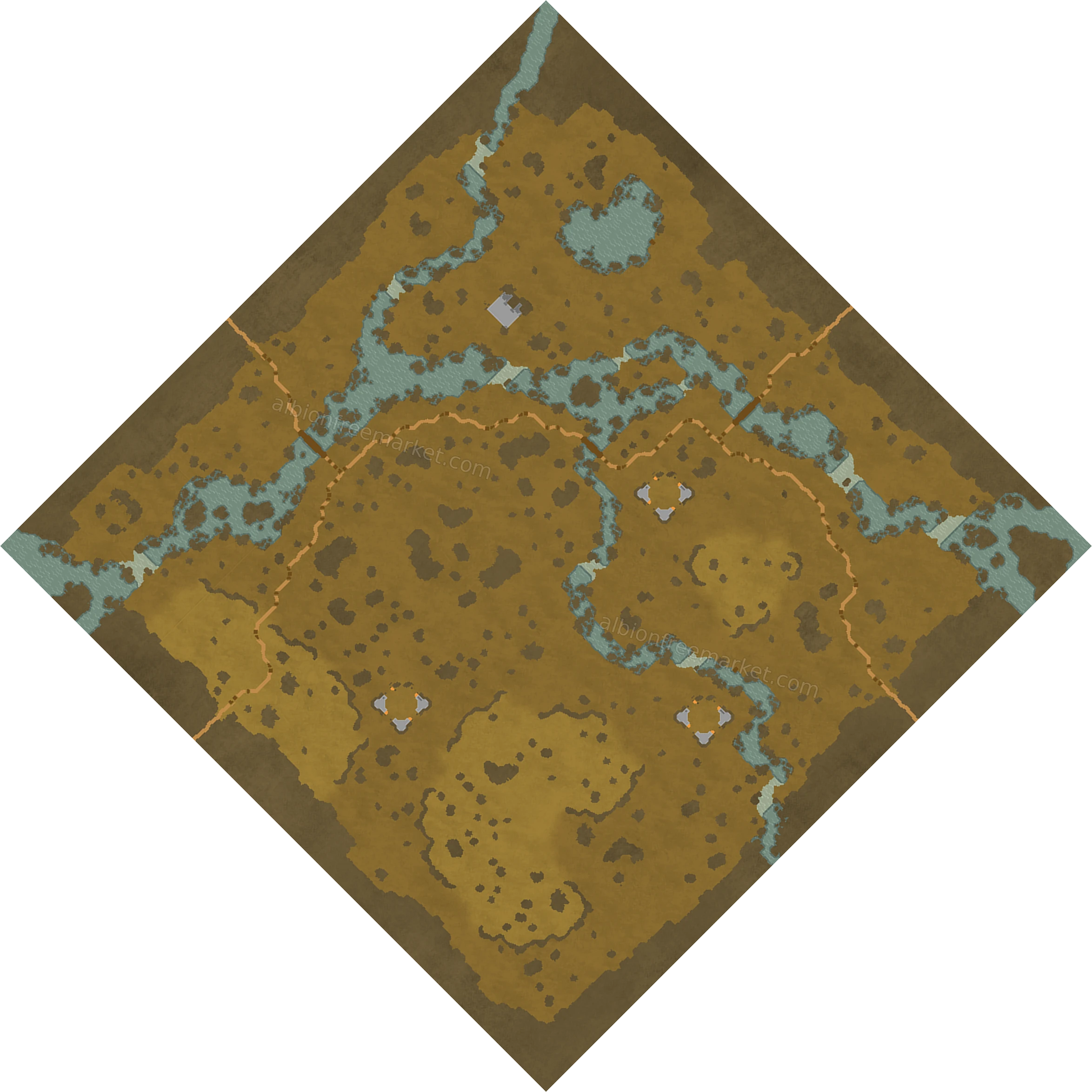 Bonepool Marsh Albion Online map