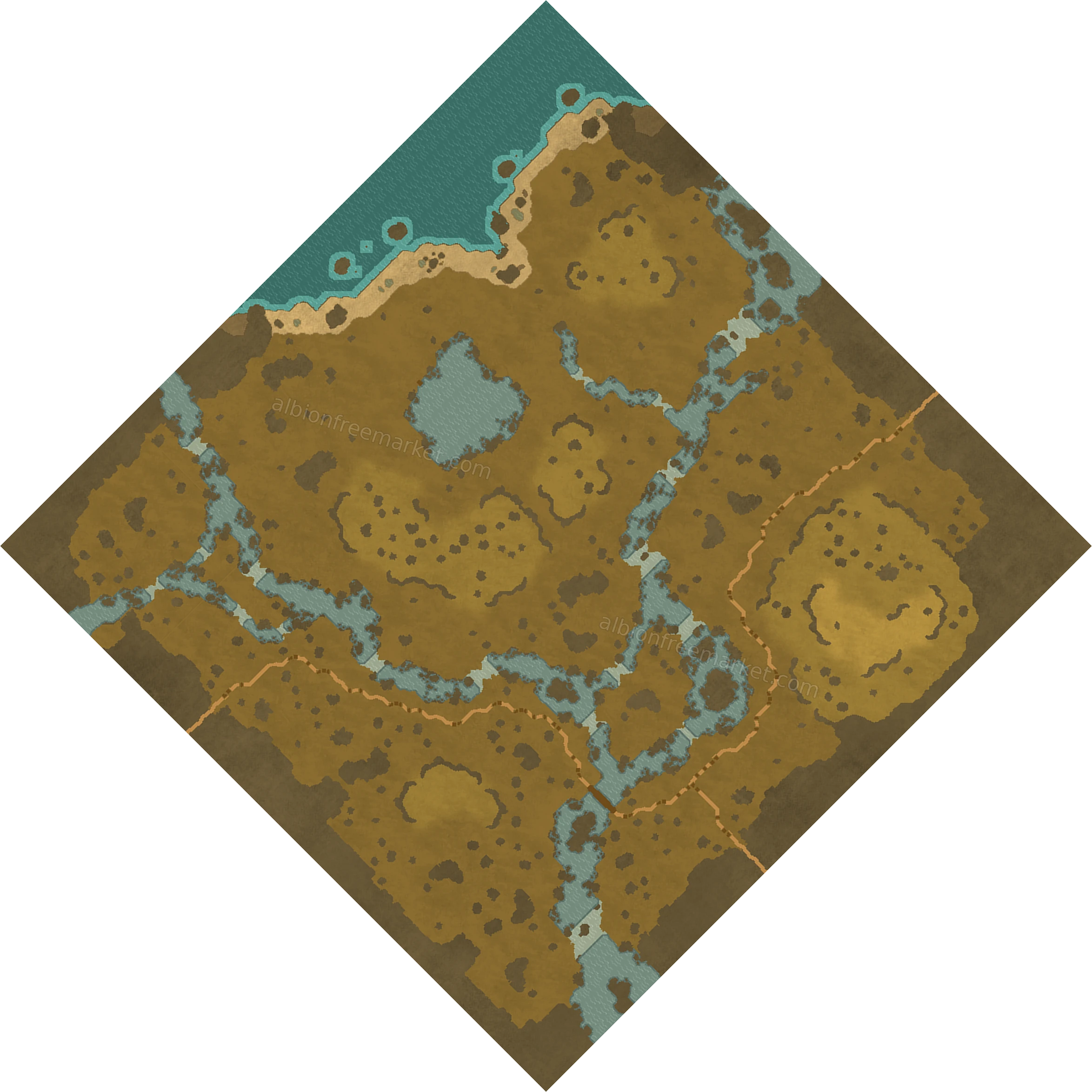 Murky Fen Albion Online map