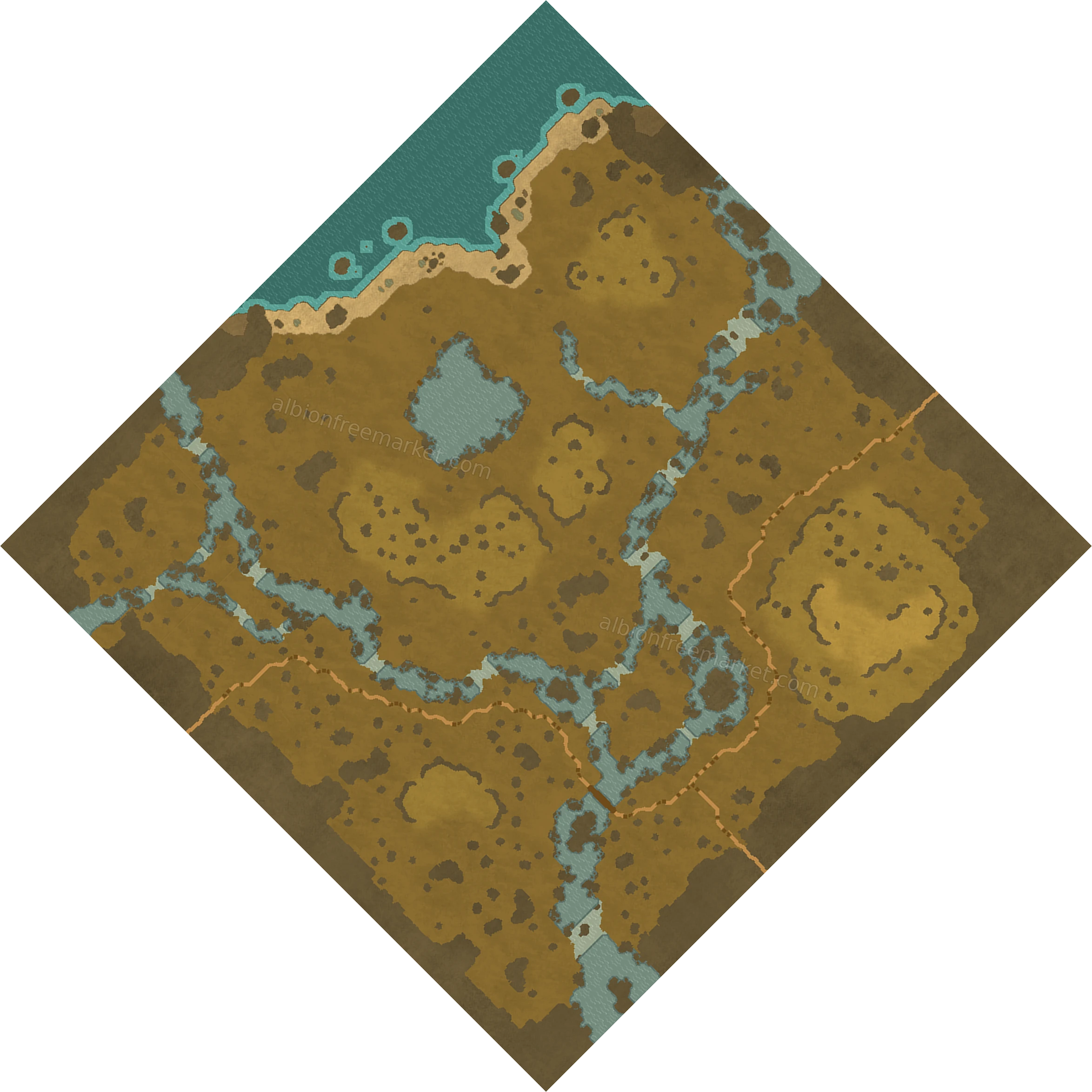 Murky Fen Albion Online map