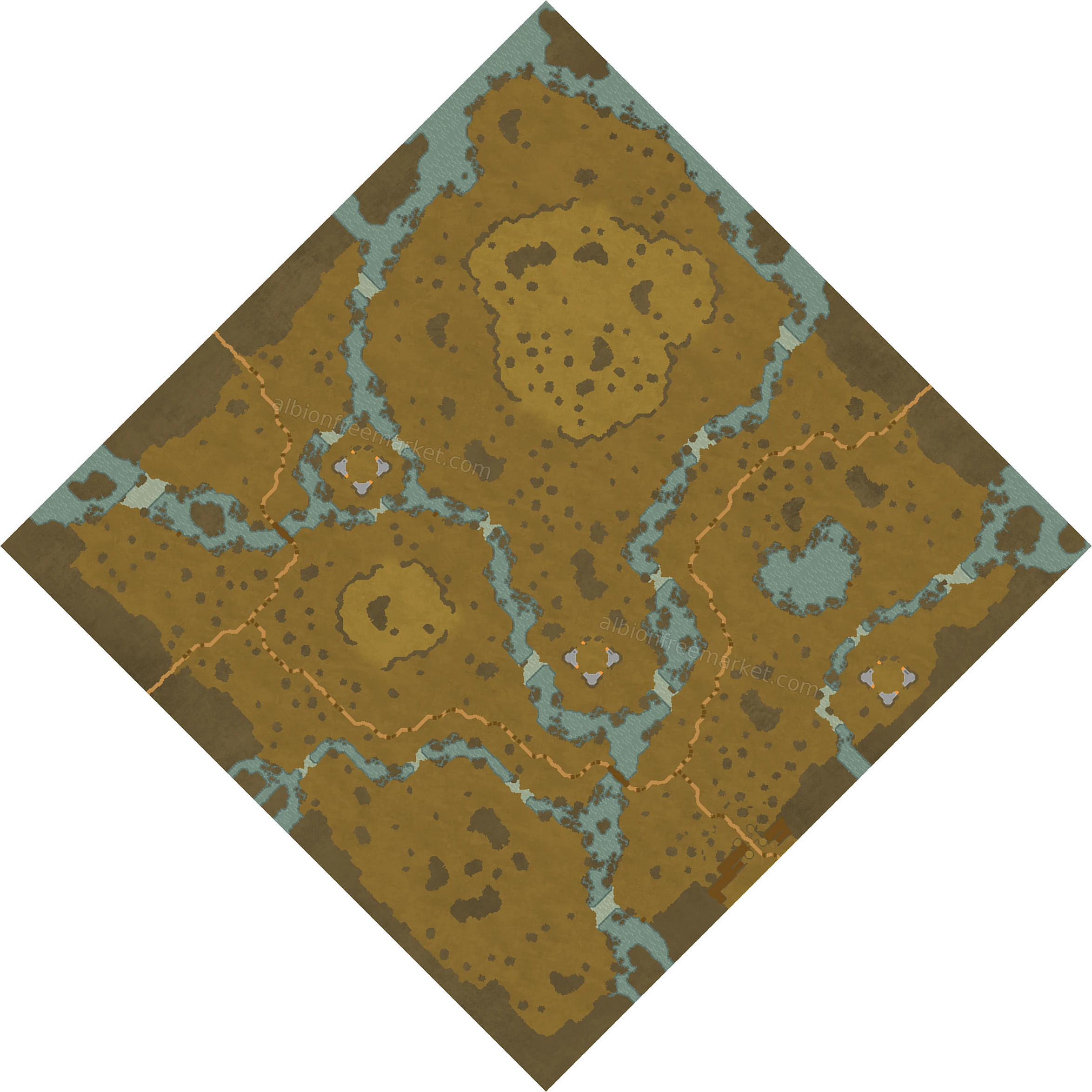 Slithertail Marsh Albion Online map