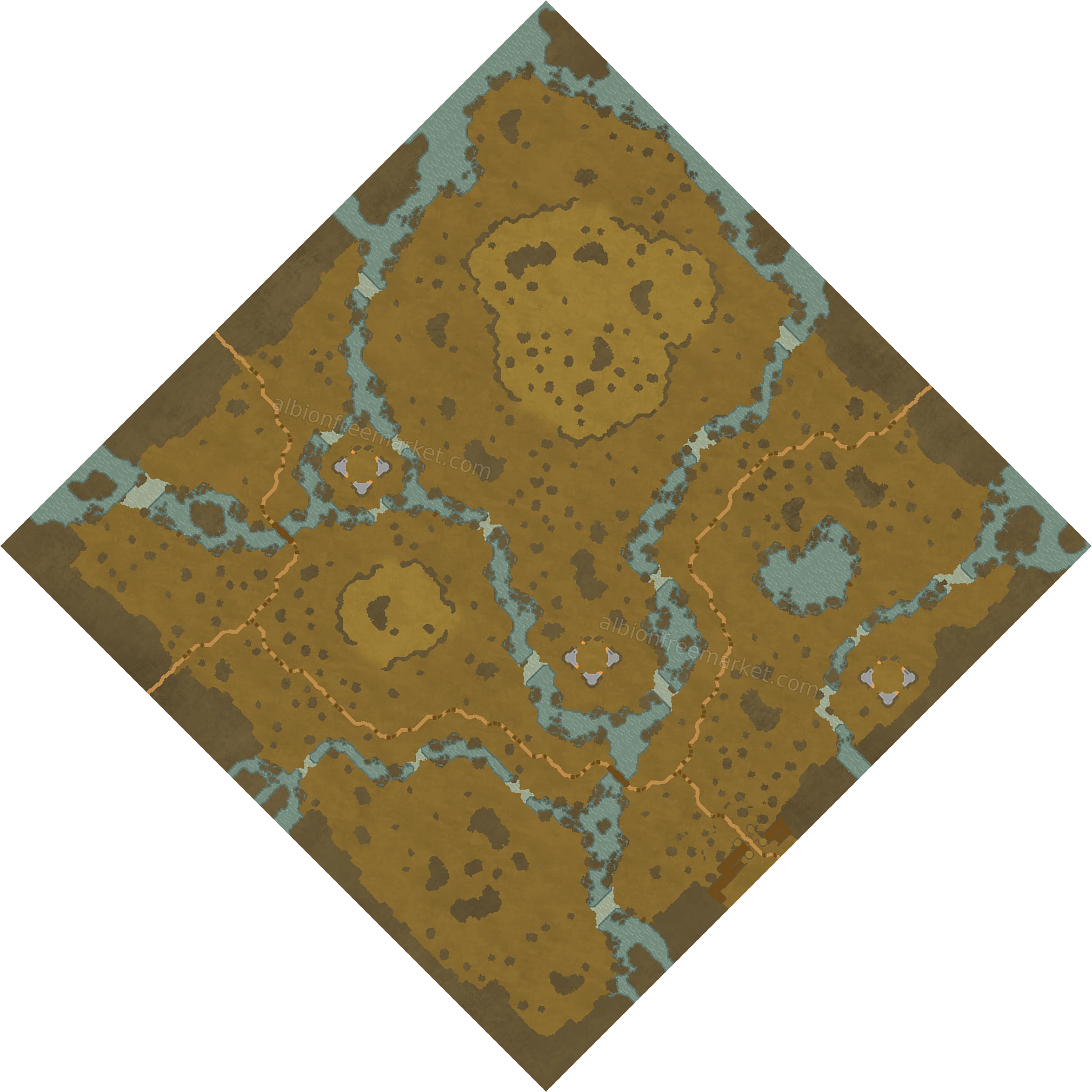 Slithertail Marsh Albion Online map