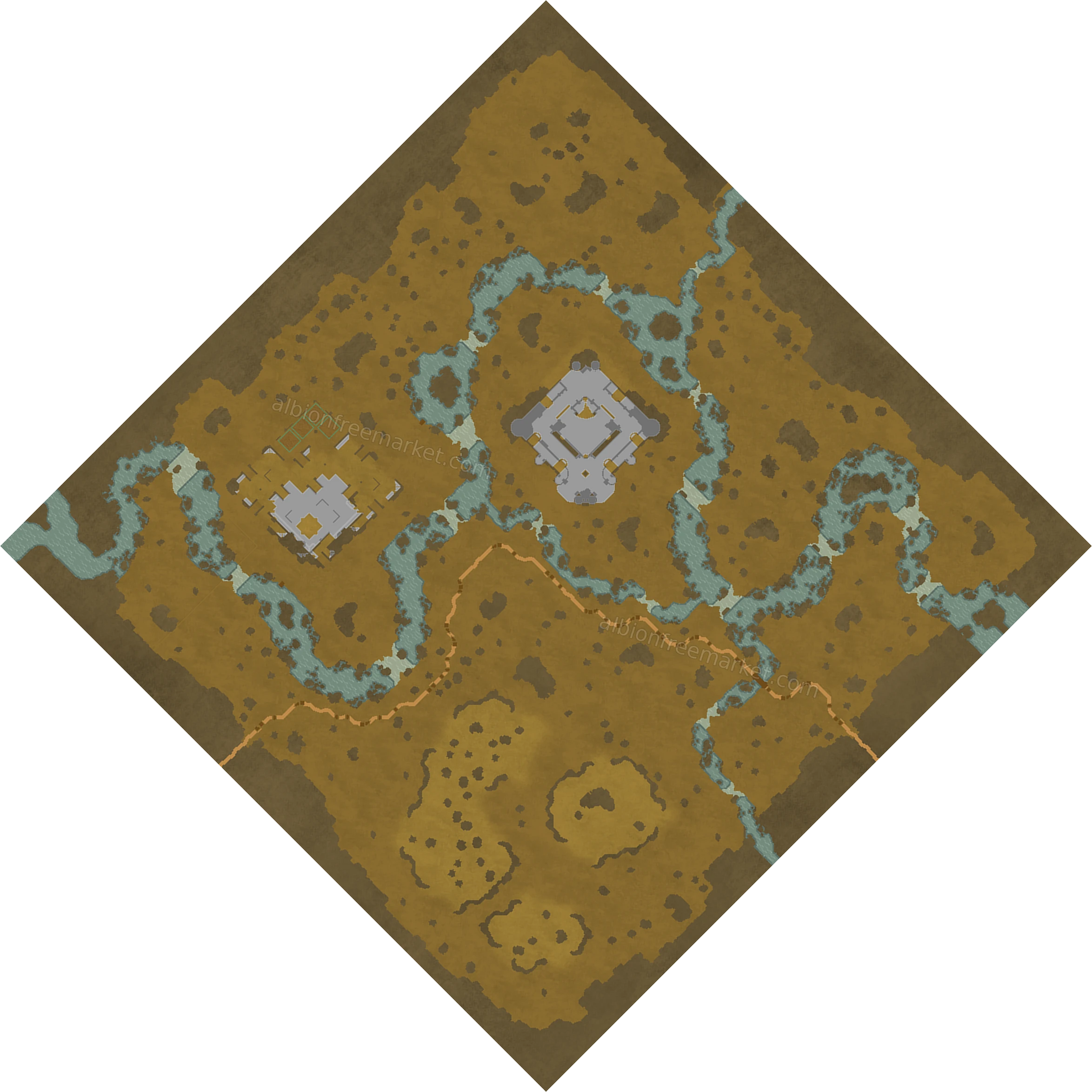 Drownfield Course Albion Online map