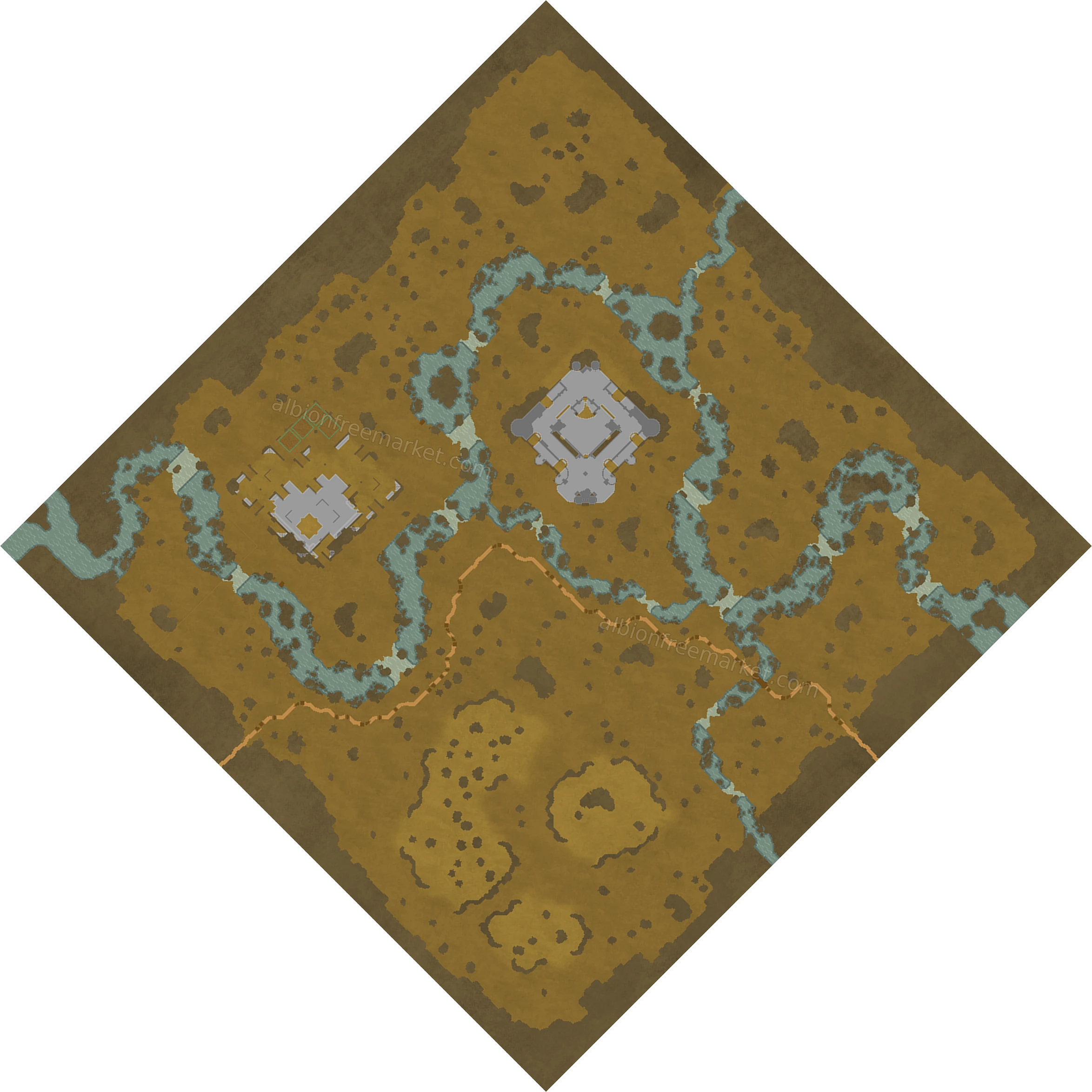 Drownfield Course Albion Online map