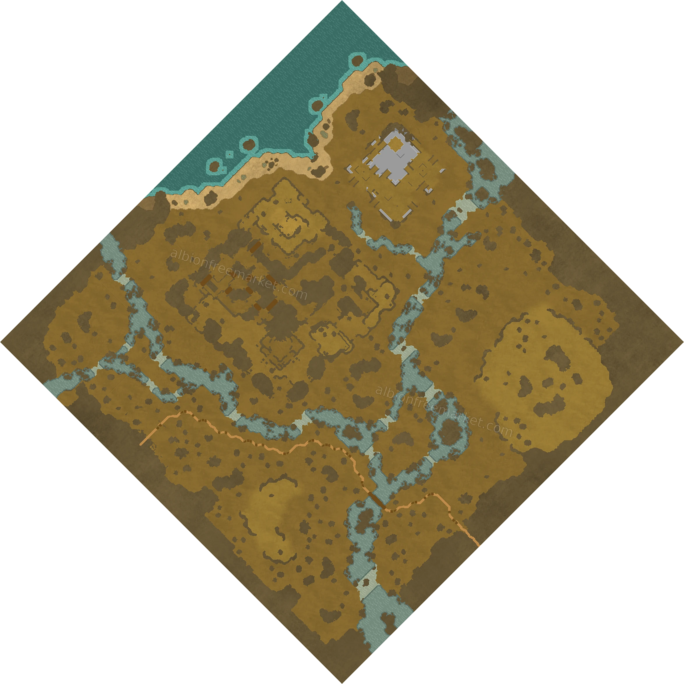 Widemoor Shore Albion Online map