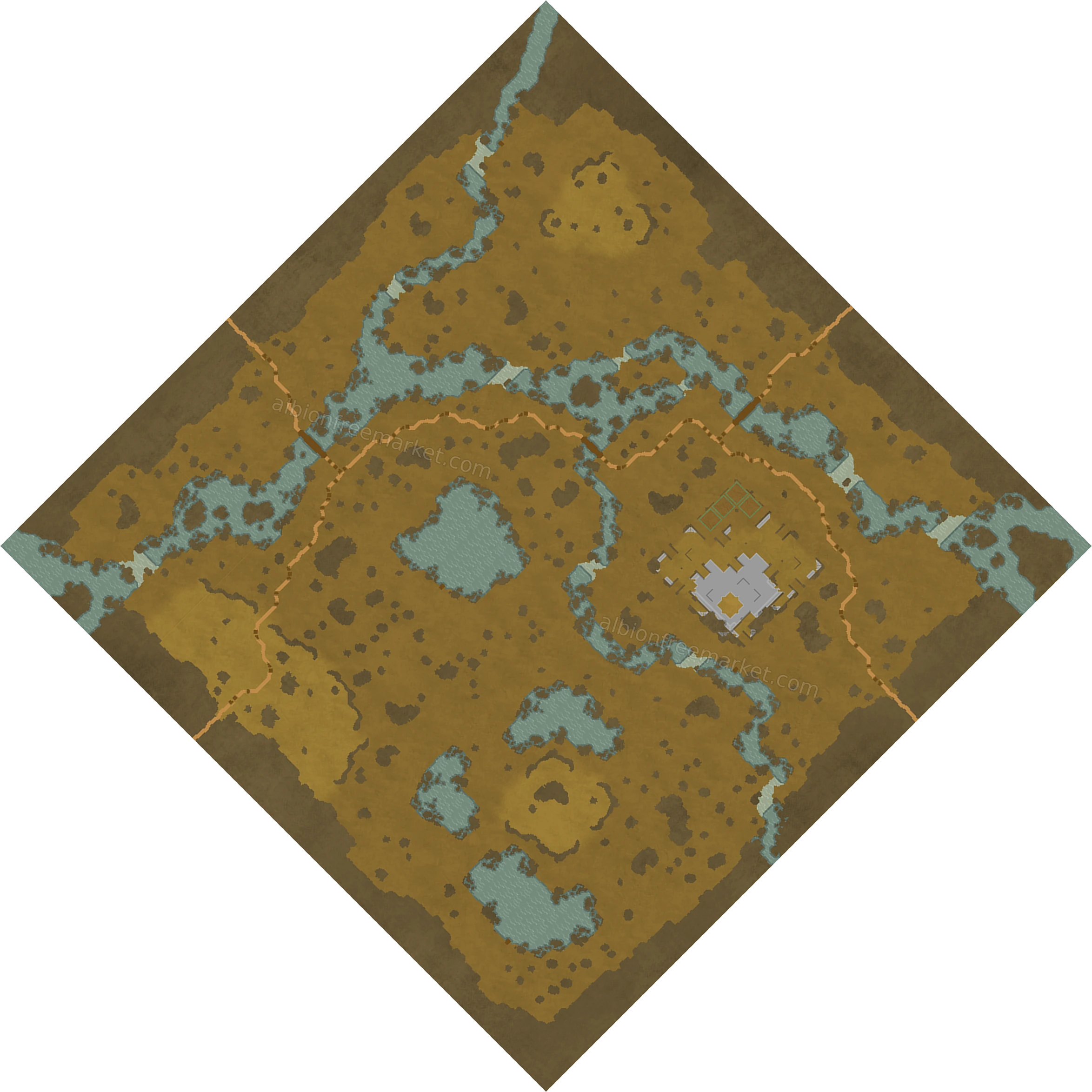Drownfield Fen Albion Online map