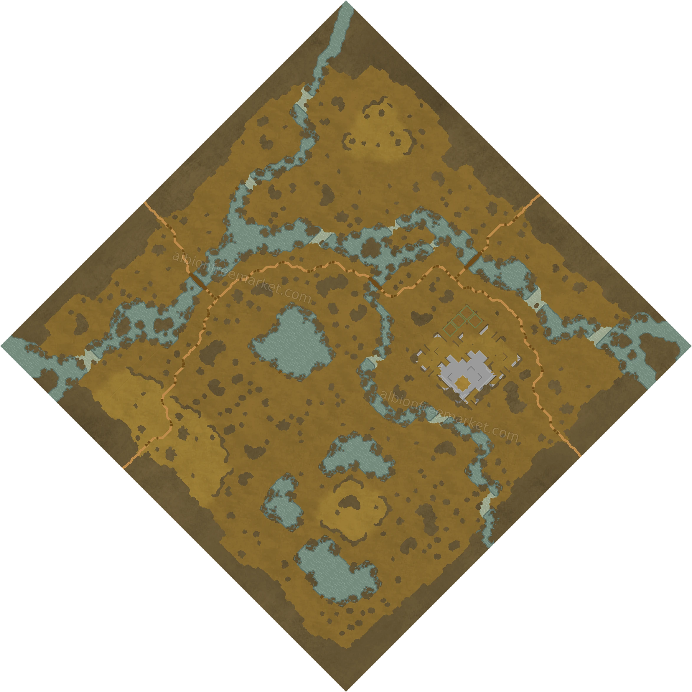 Drownfield Fen Albion Online map