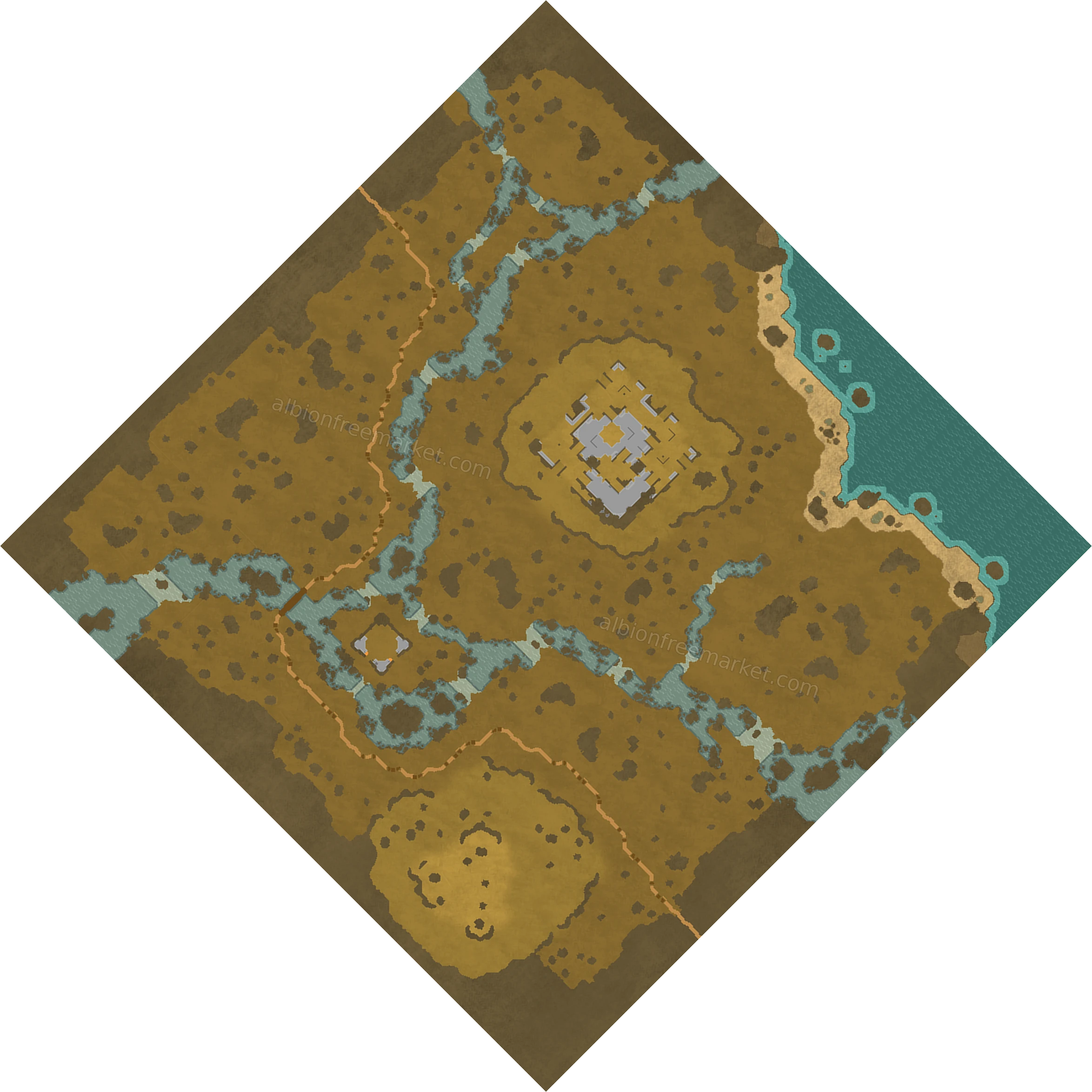 Meltwater Delta Albion Online map