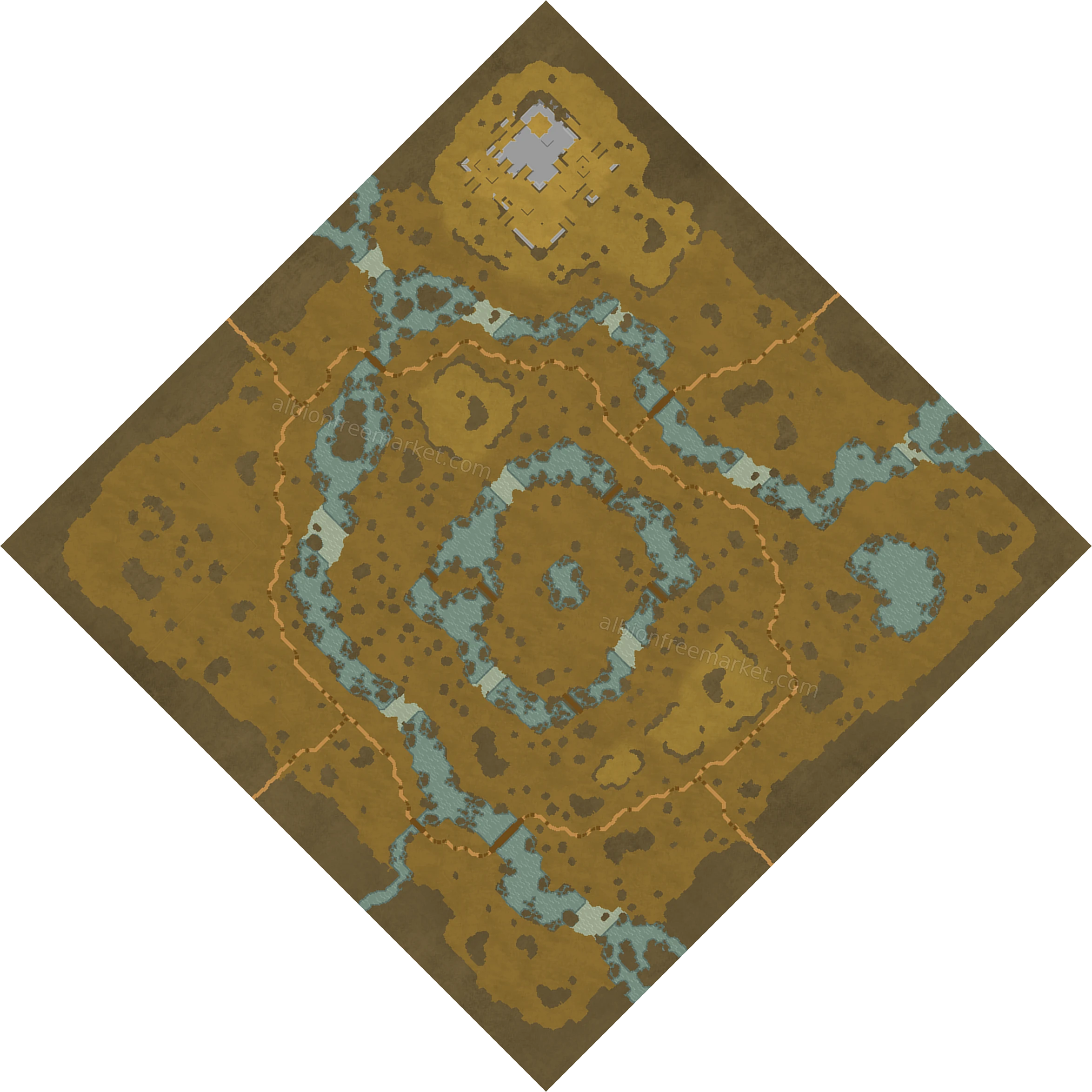 Drownfield Wetland Albion Online map
