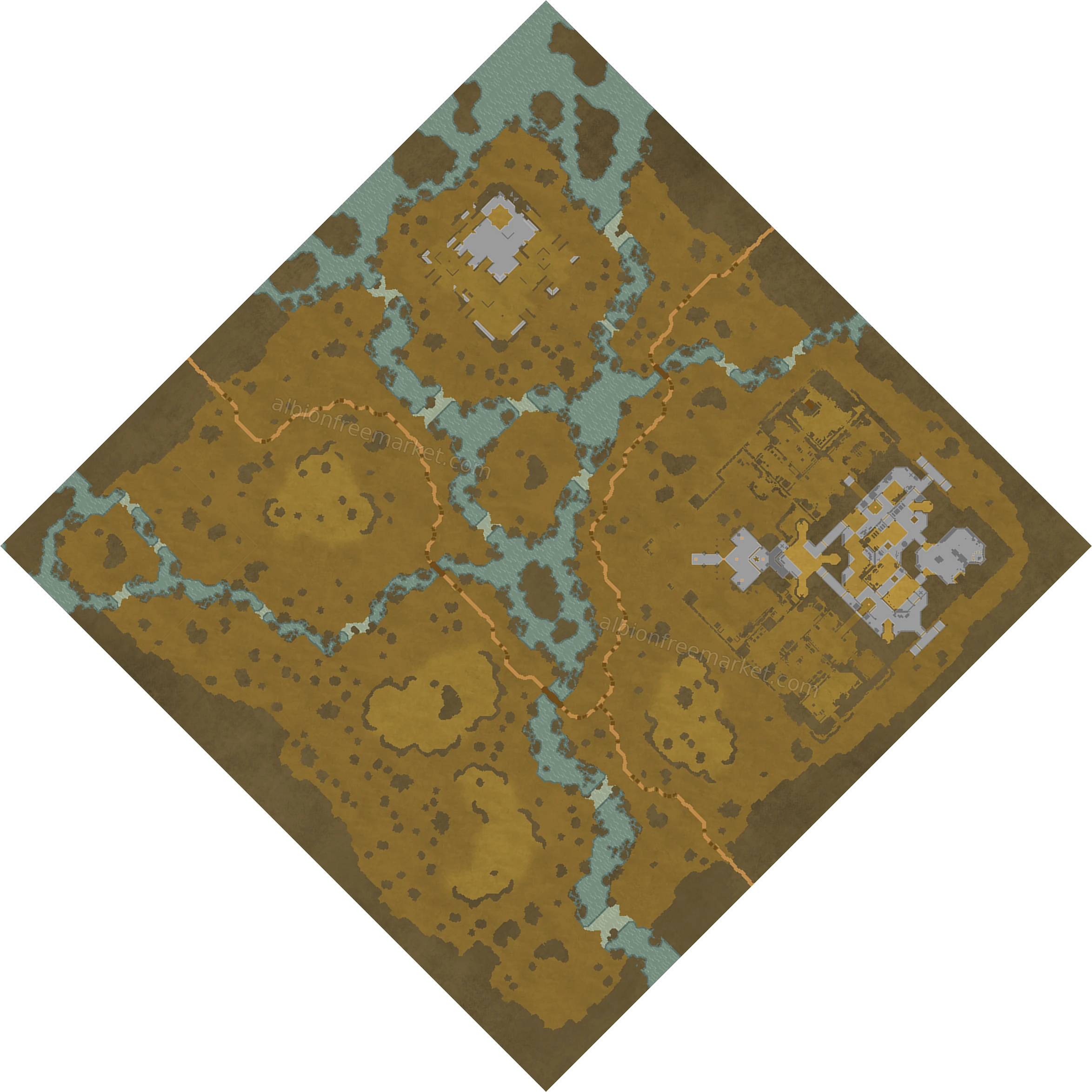 Drownfield Slough Albion Online map