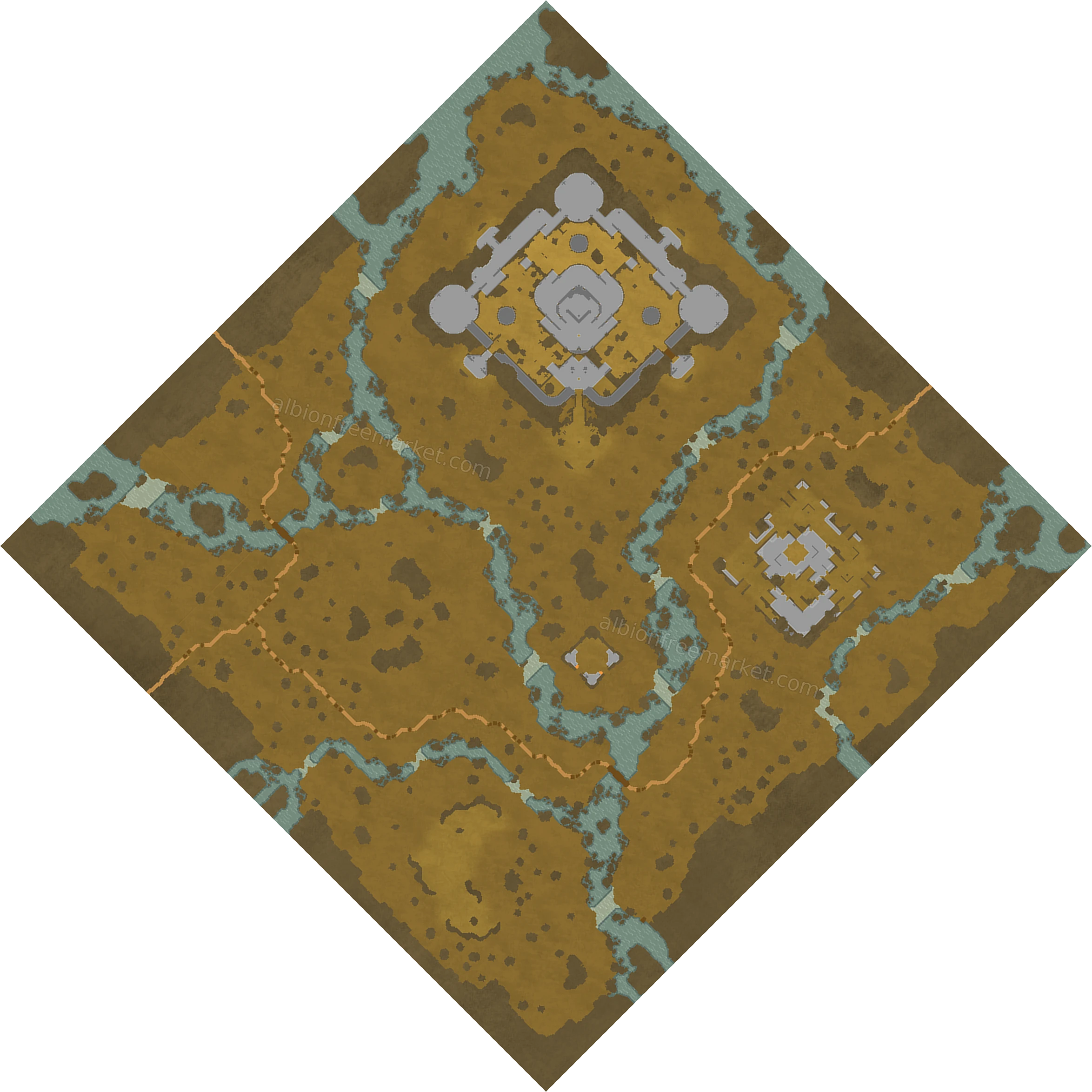 Deathwisp Bog Albion Online map