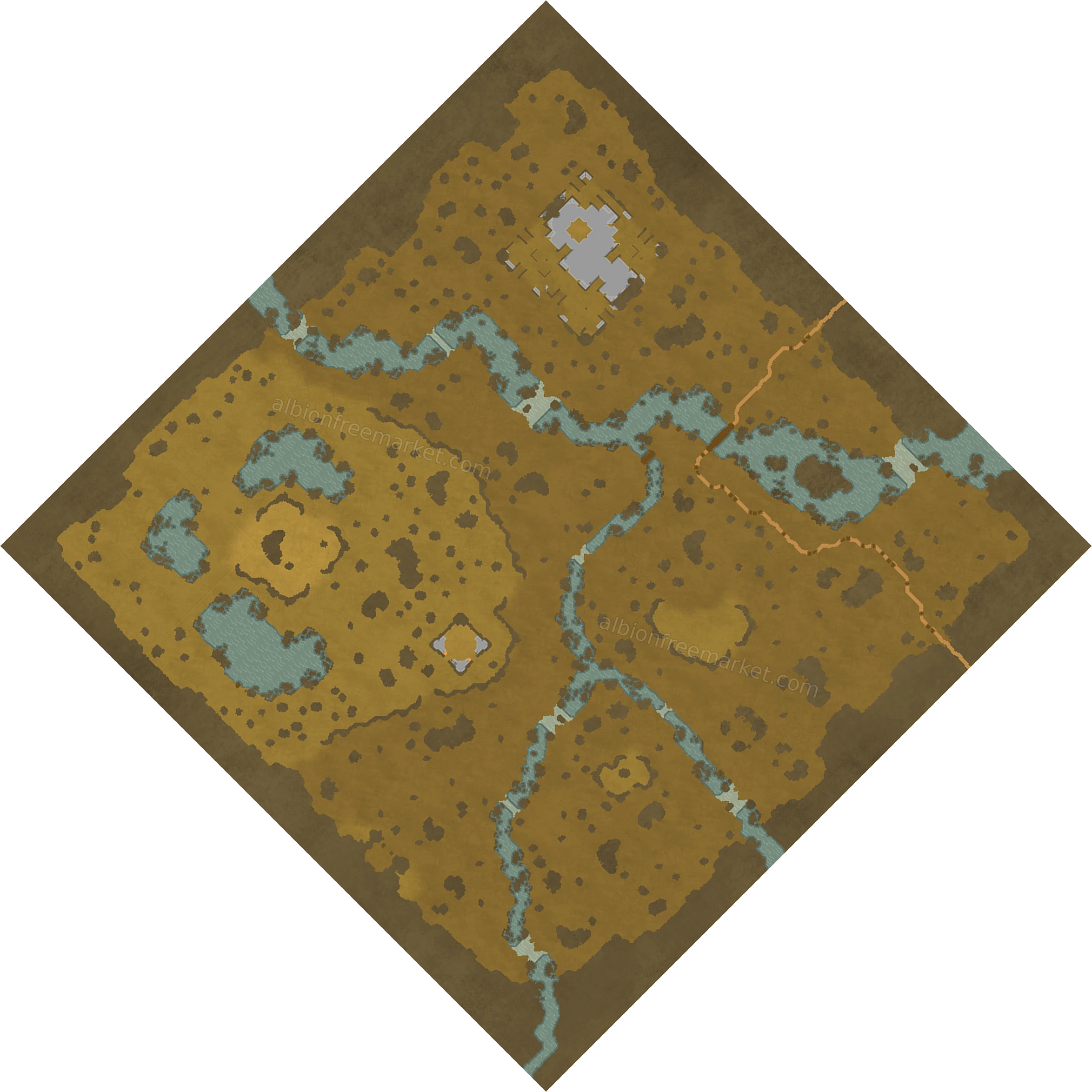 Twinchannel Narrows Albion Online map
