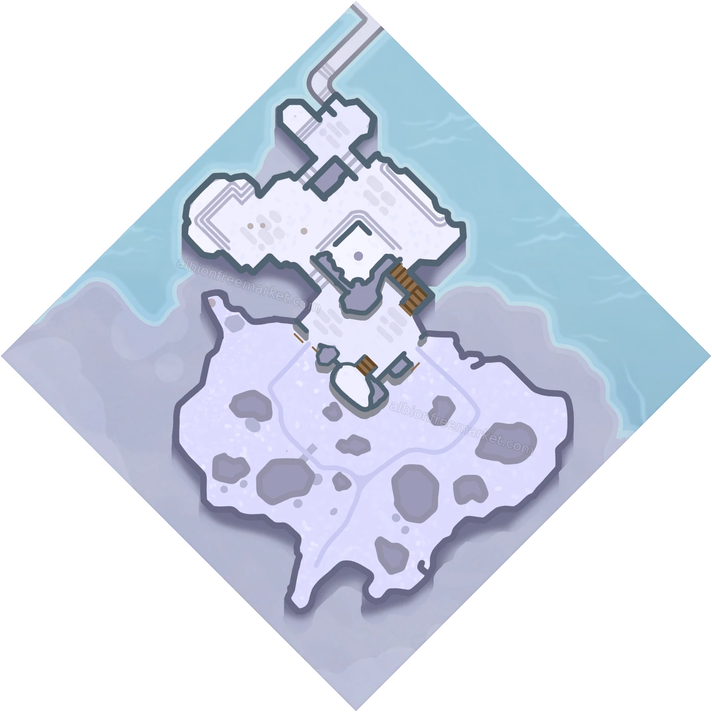 Mountain Fort Albion Online map