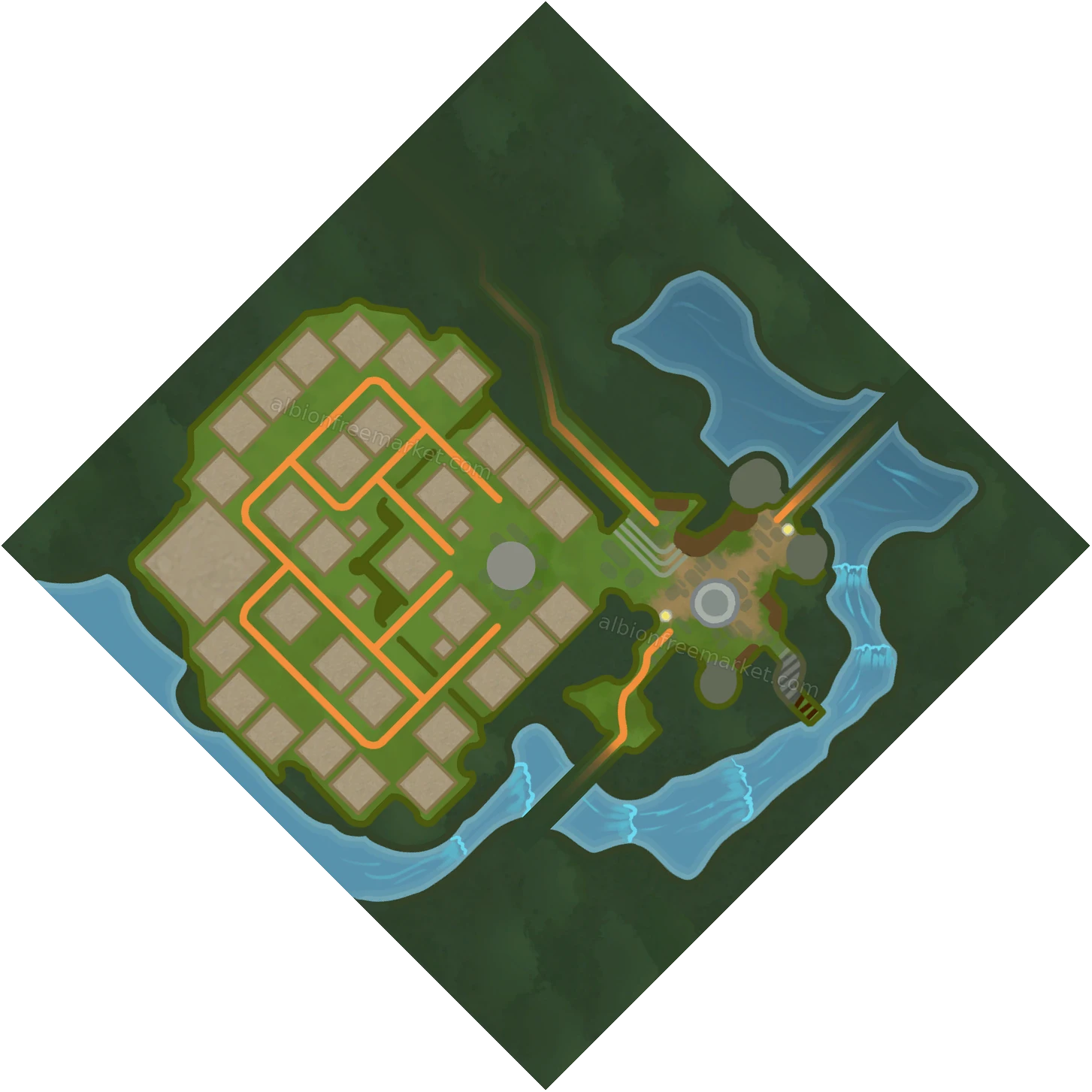 Merlyn's Rest (SN) Albion Online map