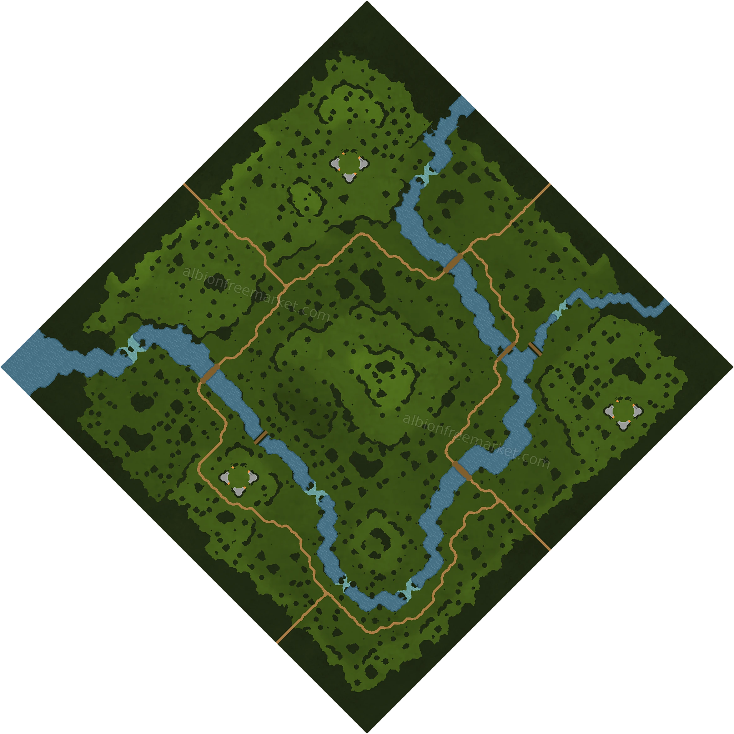 Oakcopse Albion Online map