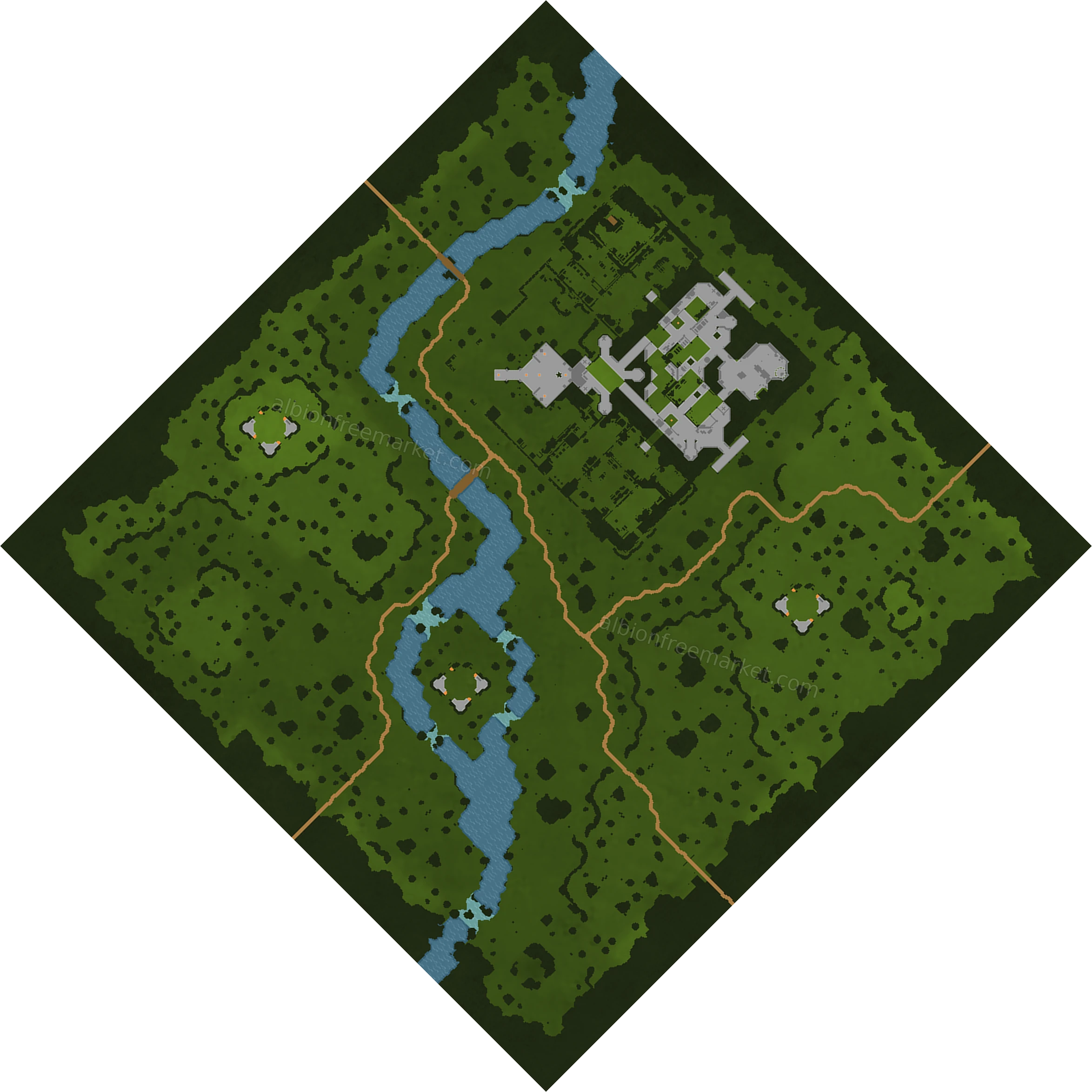 Highbole Glen Albion Online map