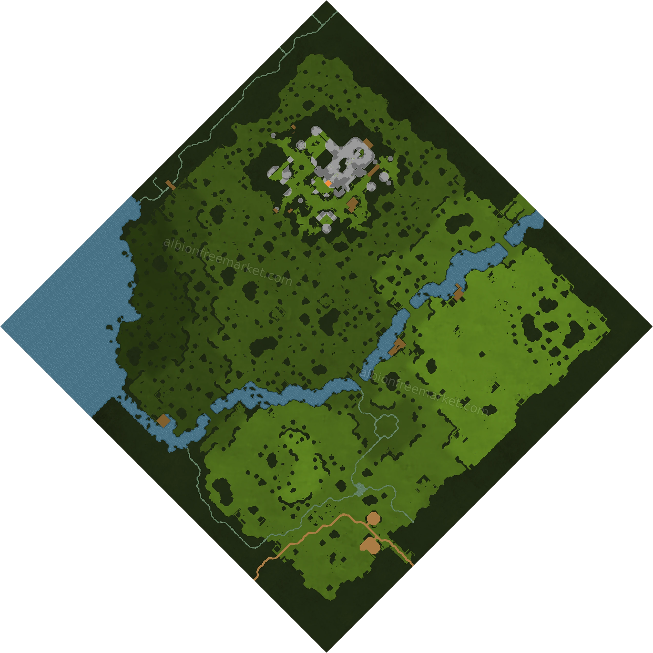 Redlake Albion Online map