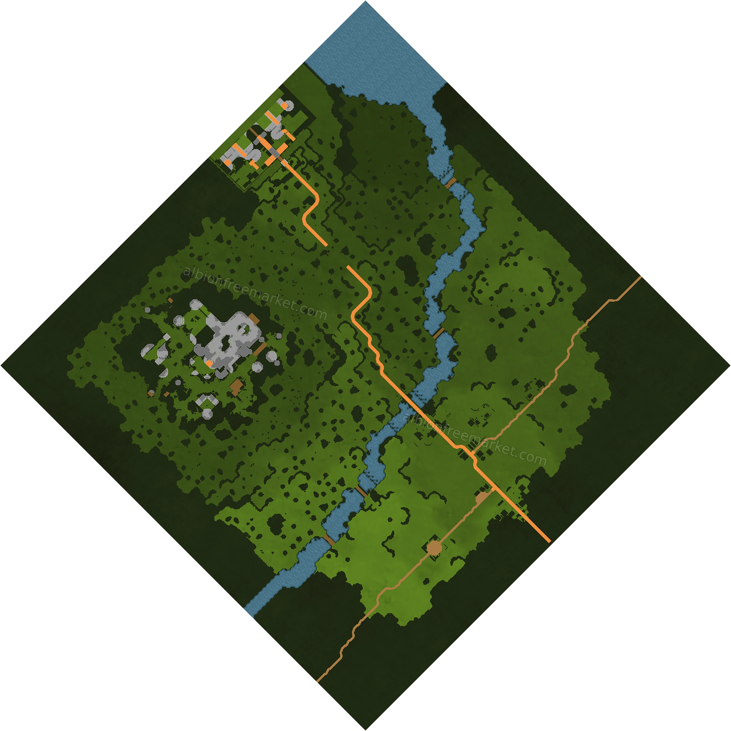 Stagbourne Albion Online map