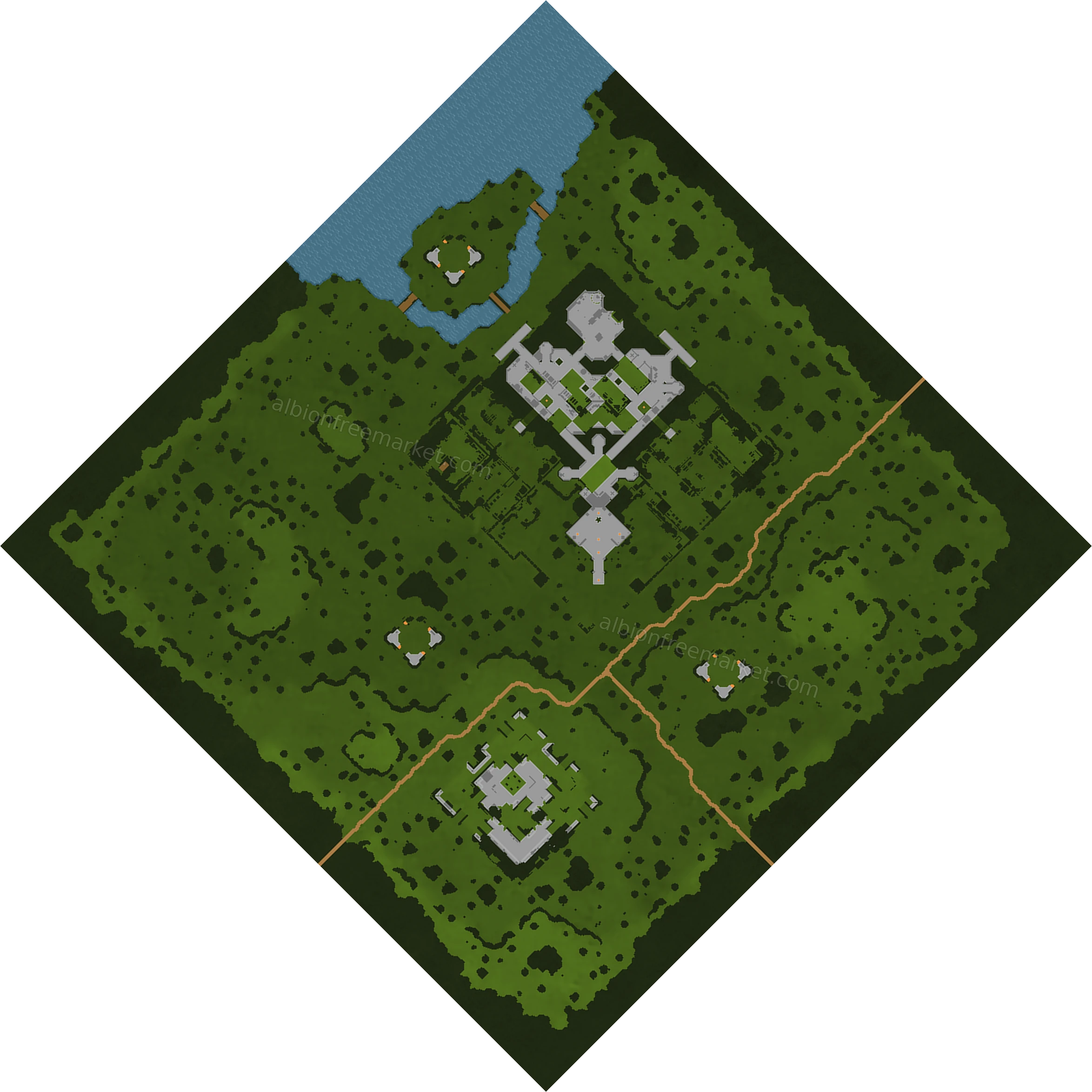 Deeproot Wood Albion Online map