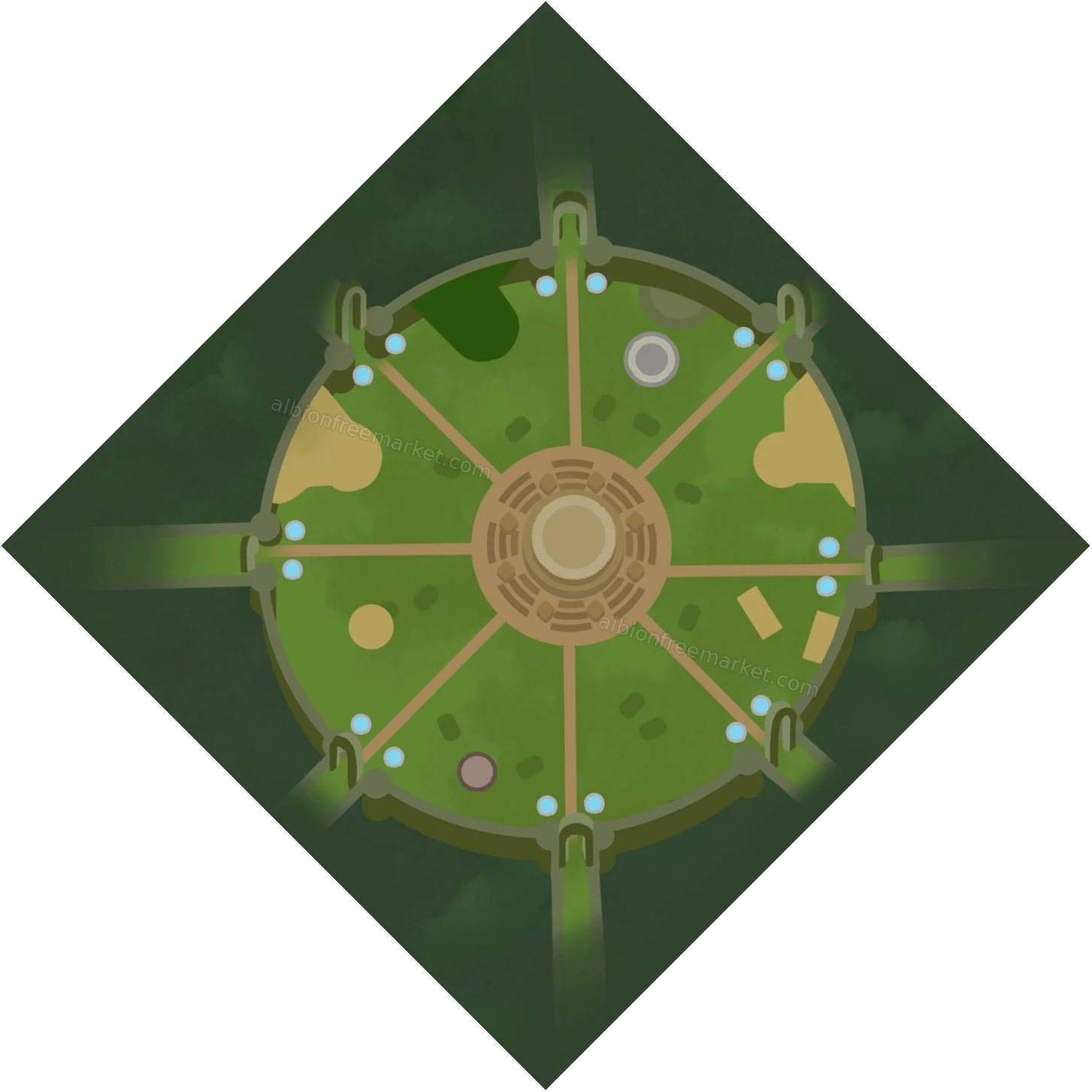 Lymhurst Portal Albion Online map