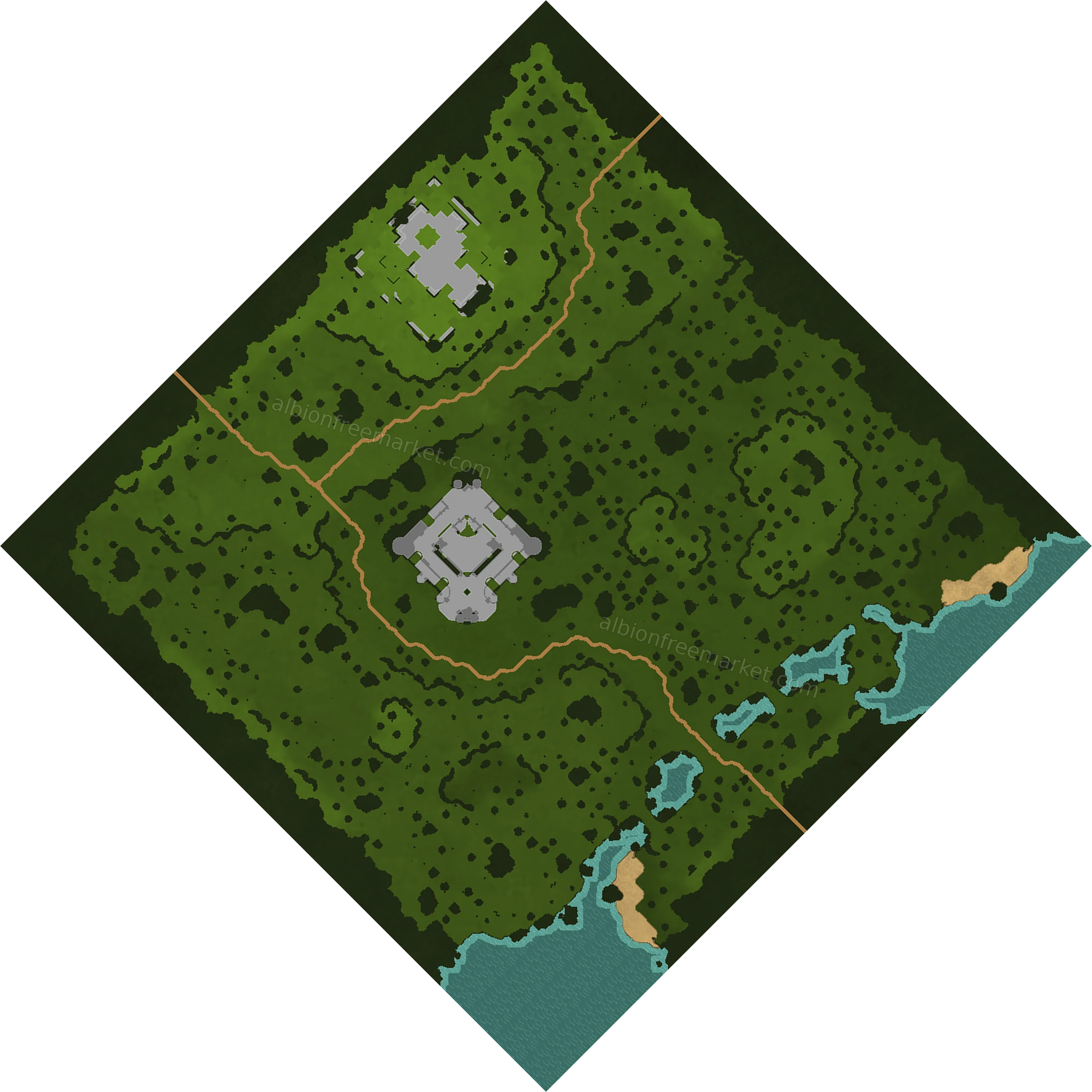 Greenshore Peninsula Albion Online map