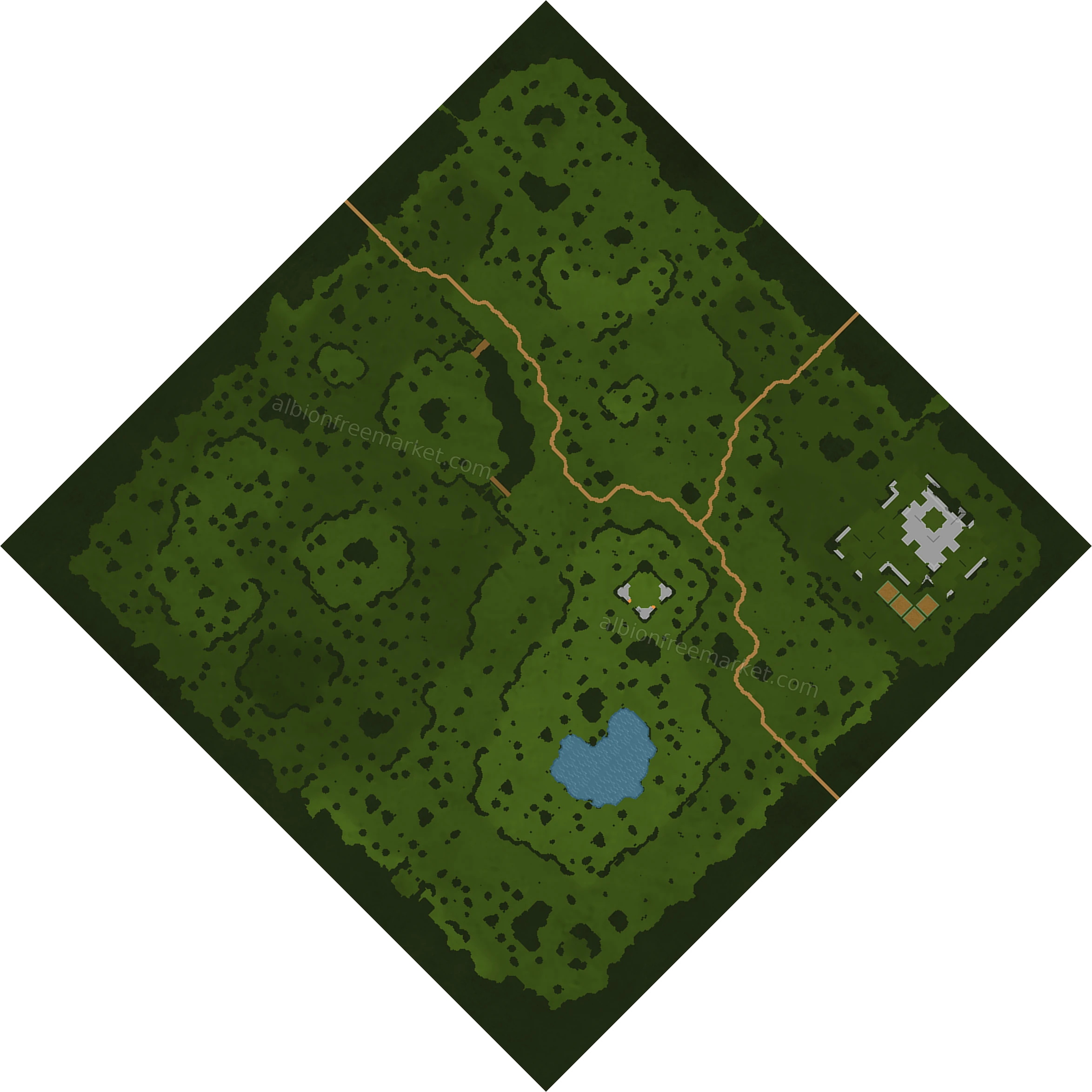 Deepwood Gorge Albion Online map