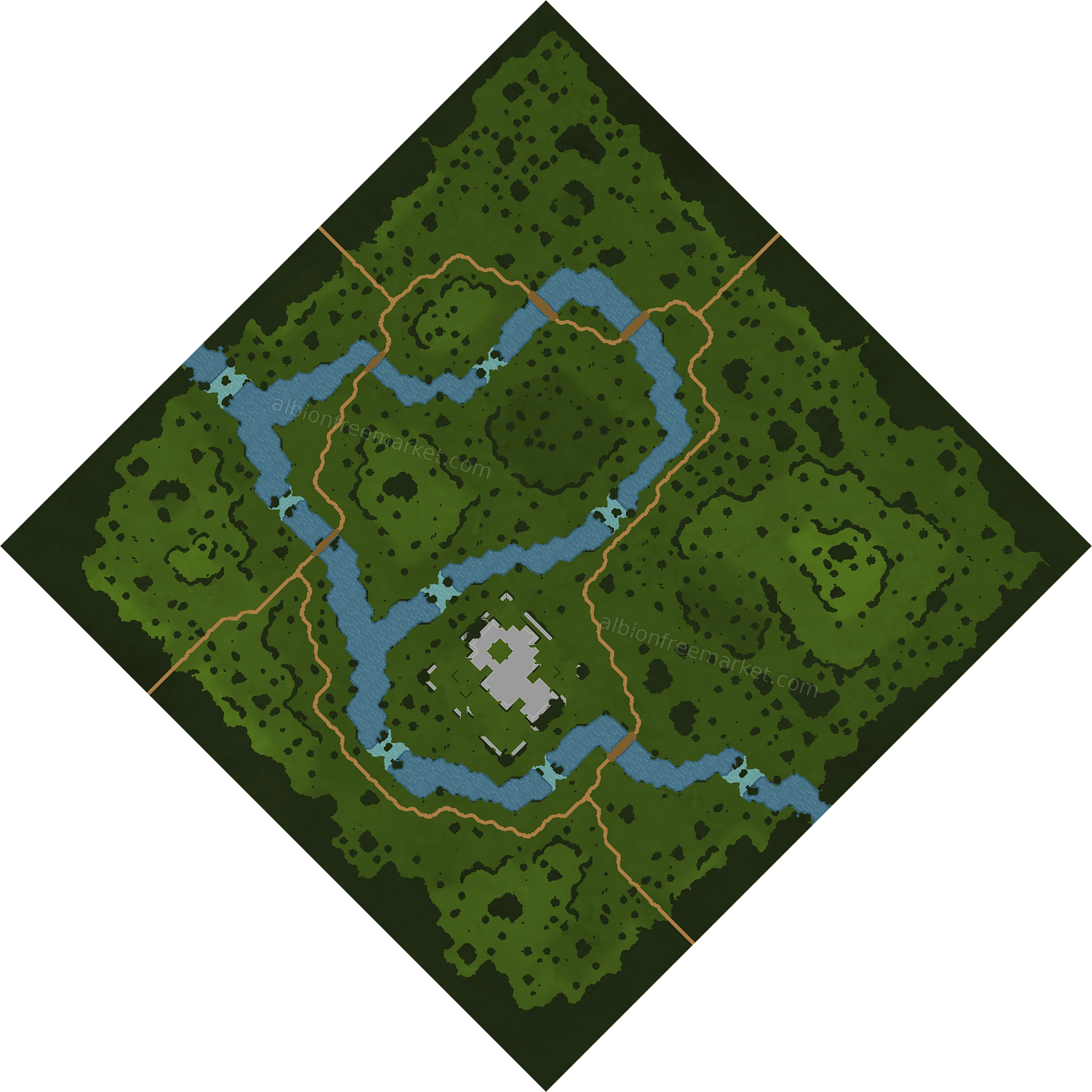 Watchwood Bluffs Albion Online map