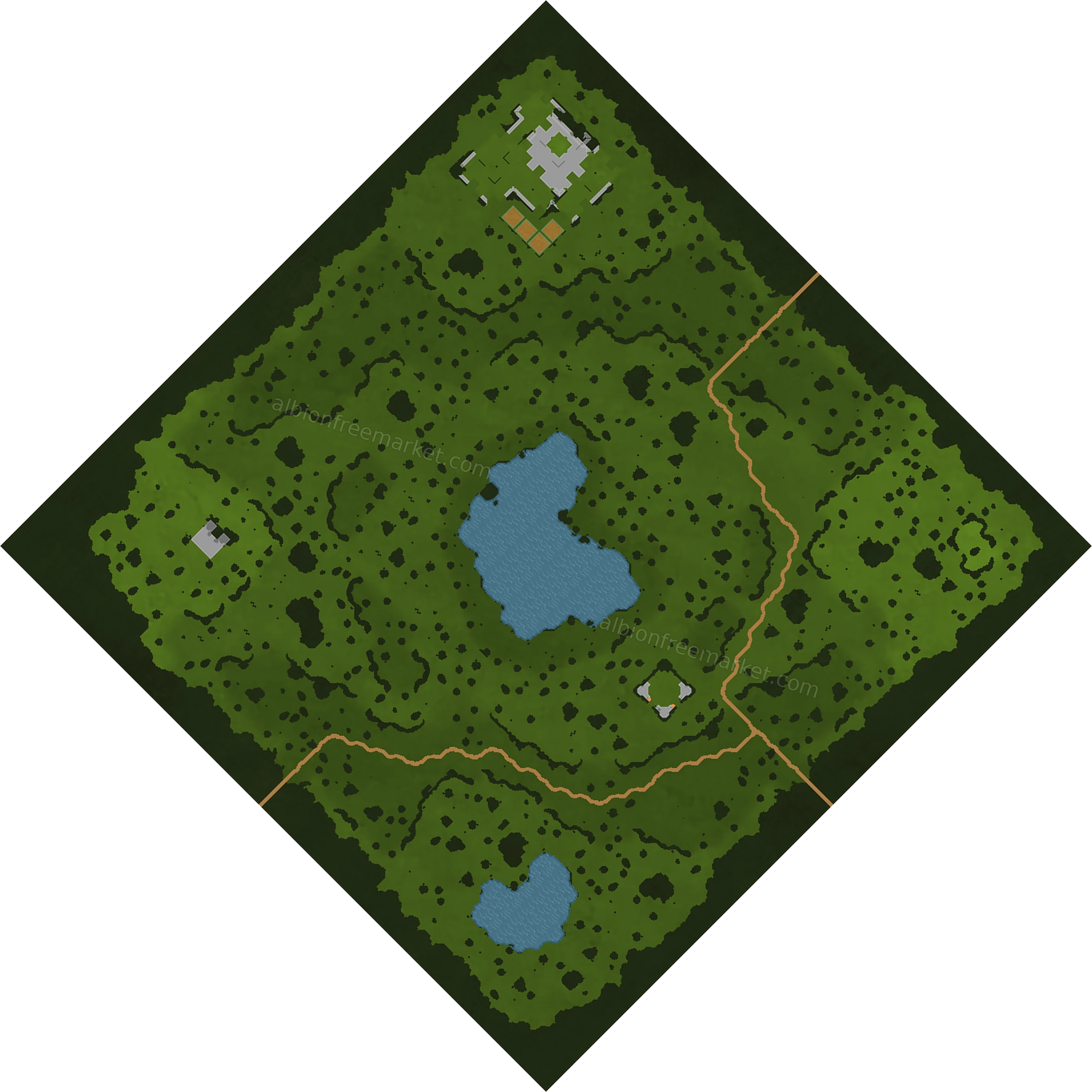 Southgrove Thicket Albion Online map