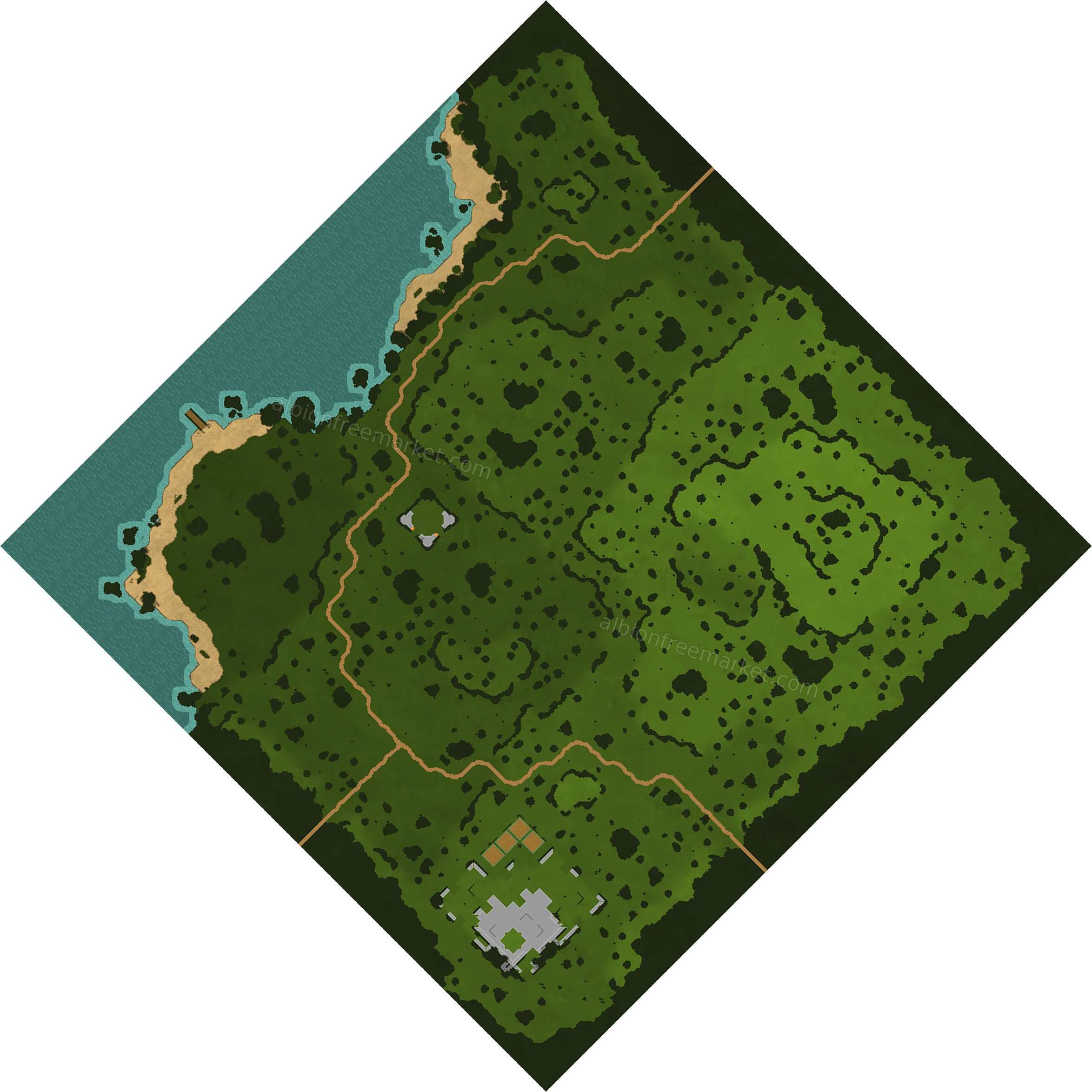 Westweald Shore Albion Online map