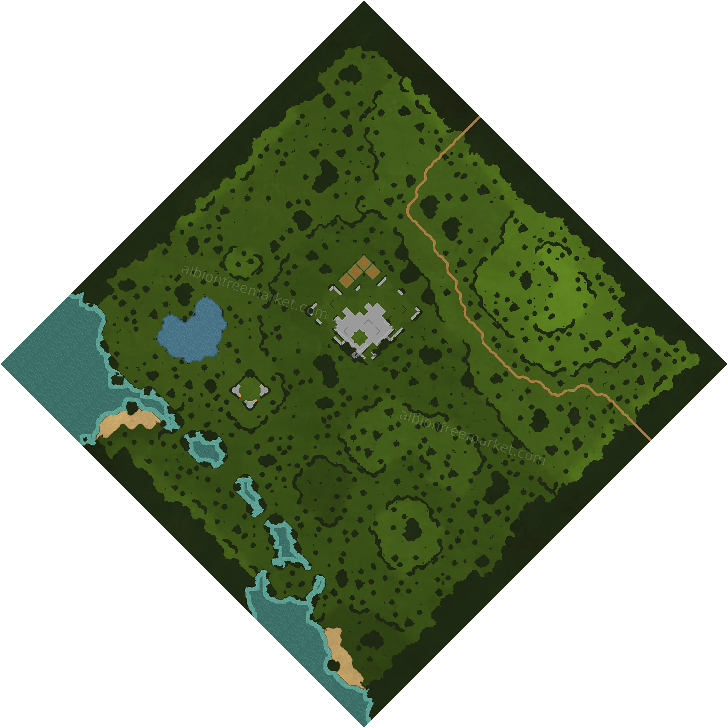 Timbertop Escarp Albion Online map