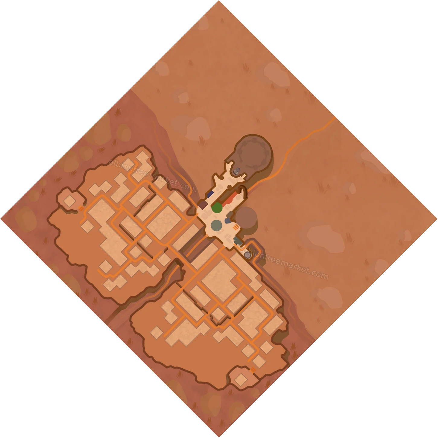 Bridgewatch Albion Online map