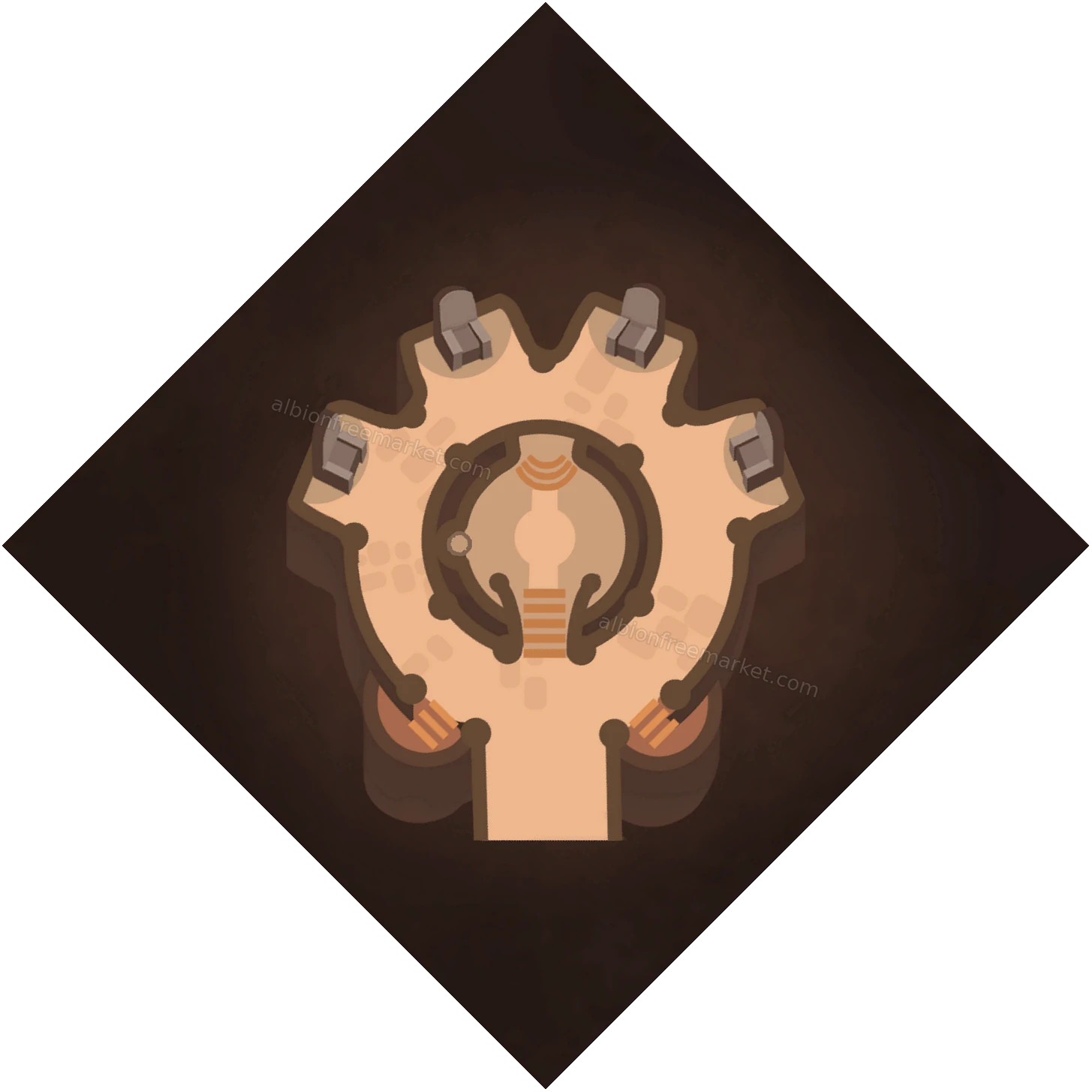 Conquerors' Hall Lvl. 1 Albion Online map