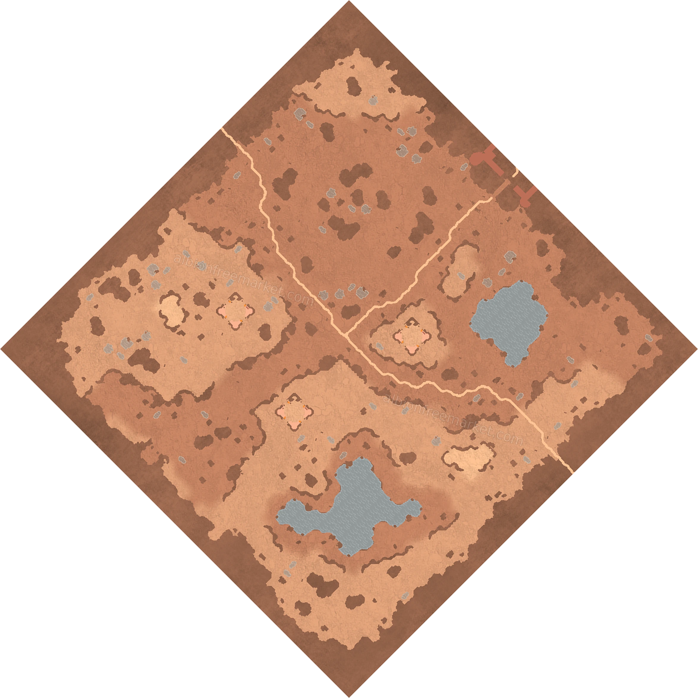 Roastcorpse Steppe Albion Online map