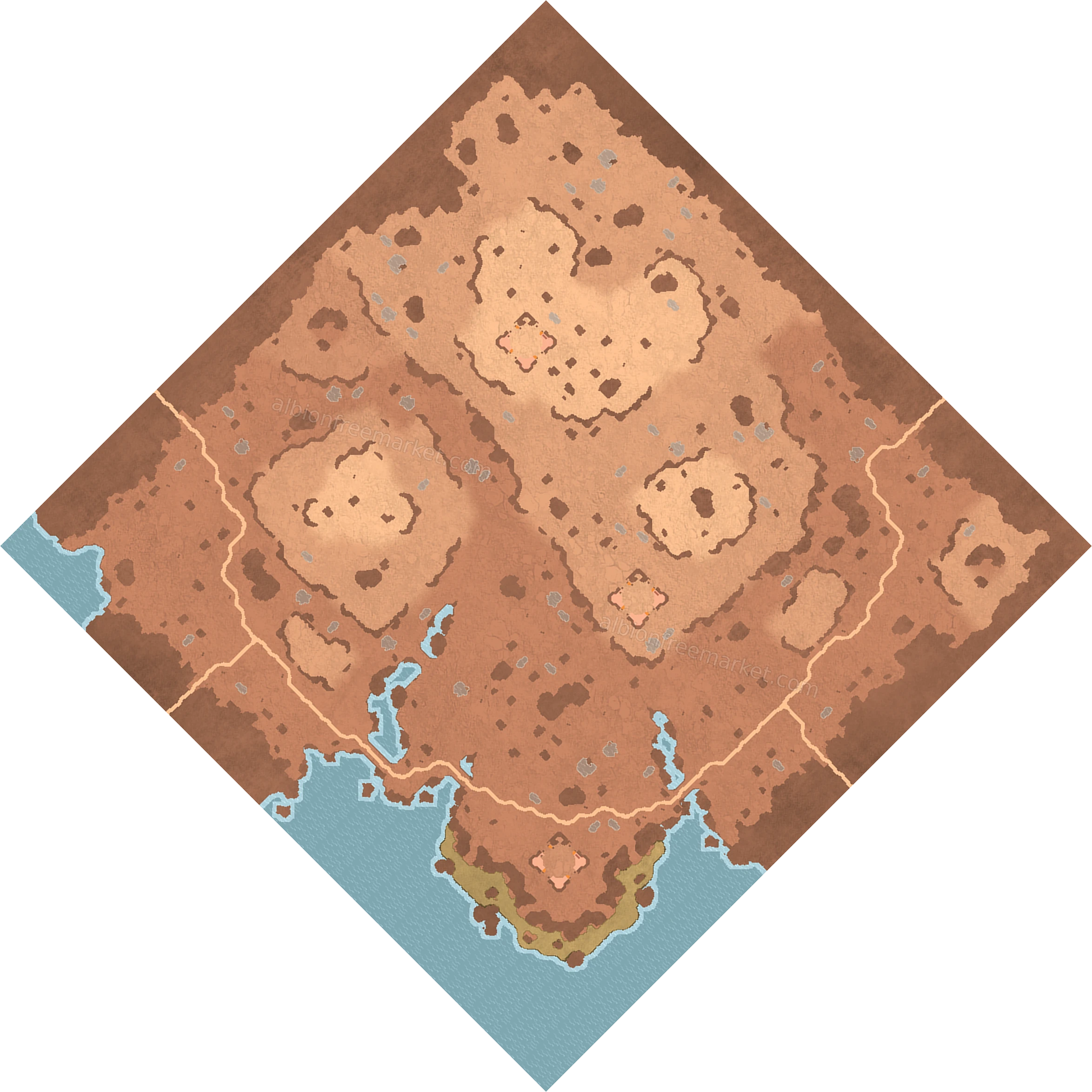 Drywater Meadow Albion Online map