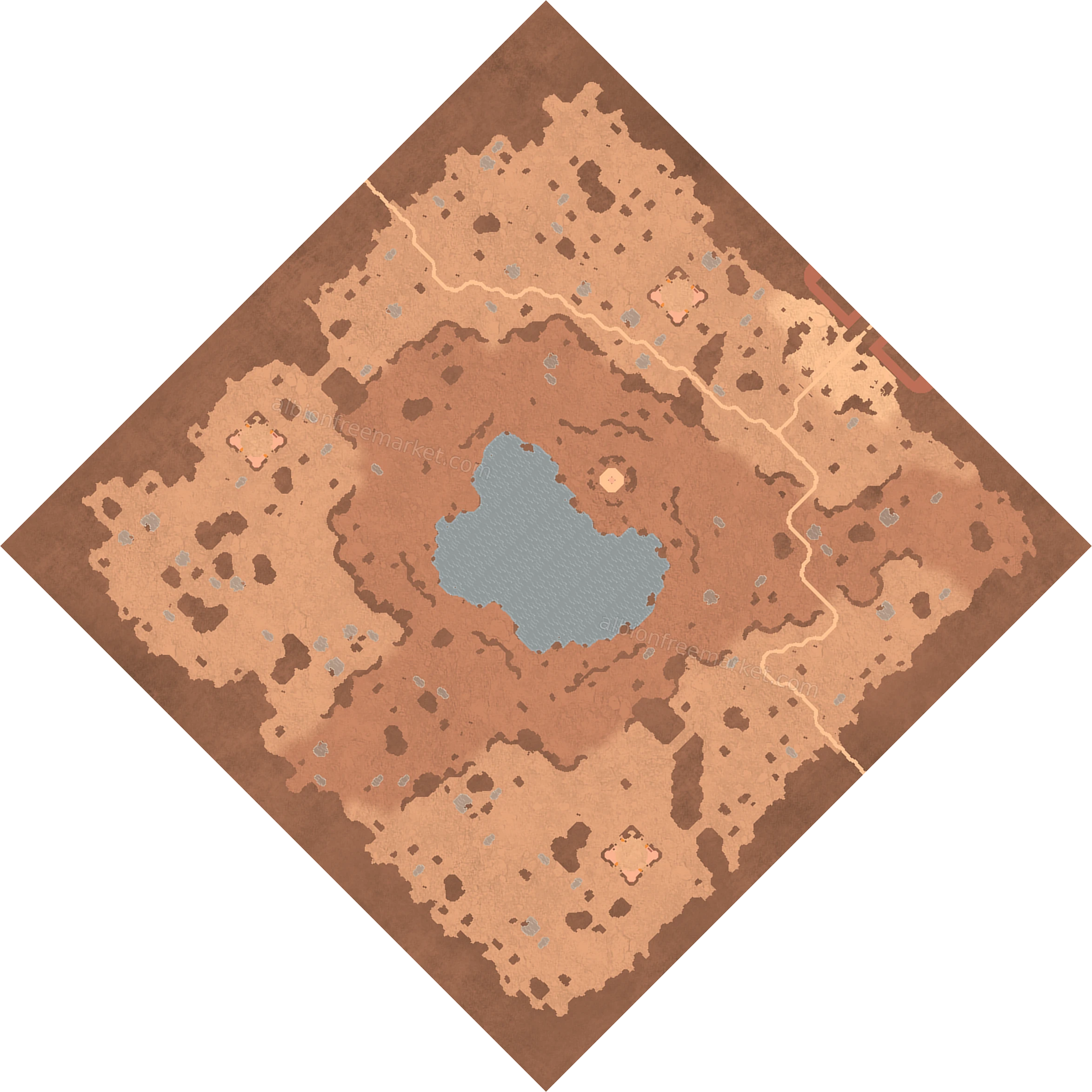 Slowtree Plain Albion Online map