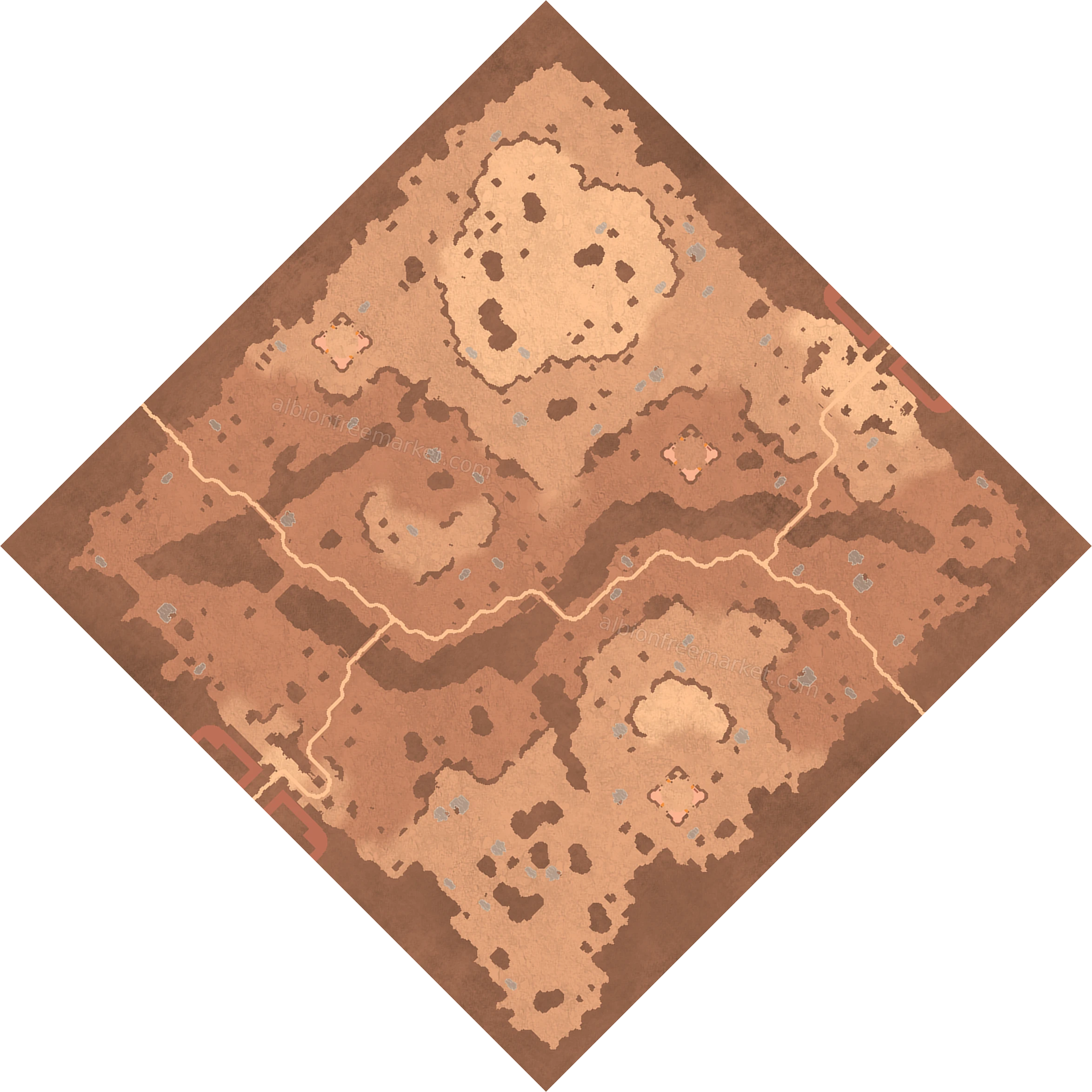 Lazygrass Plain Albion Online map
