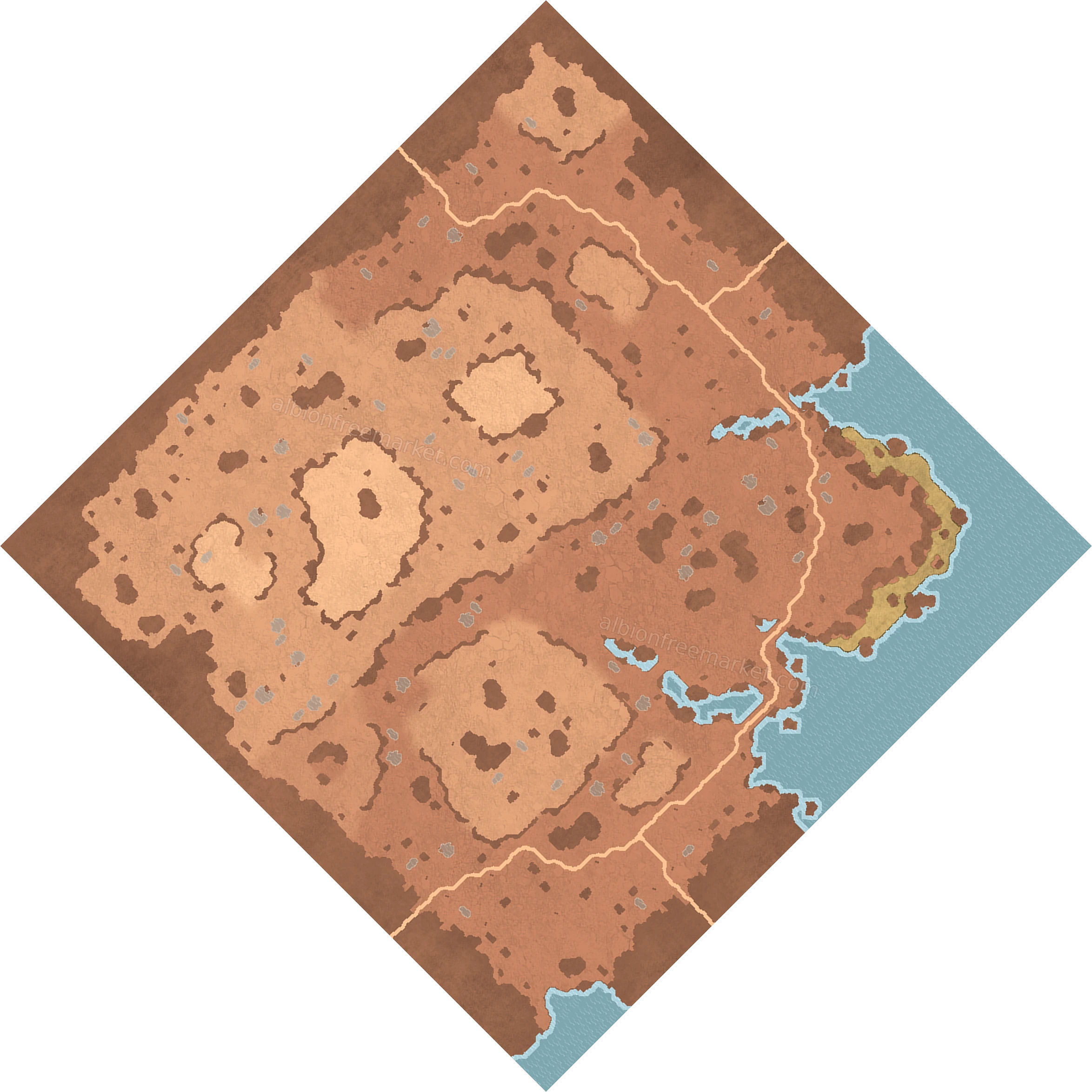 Dryfield Meadow Albion Online map