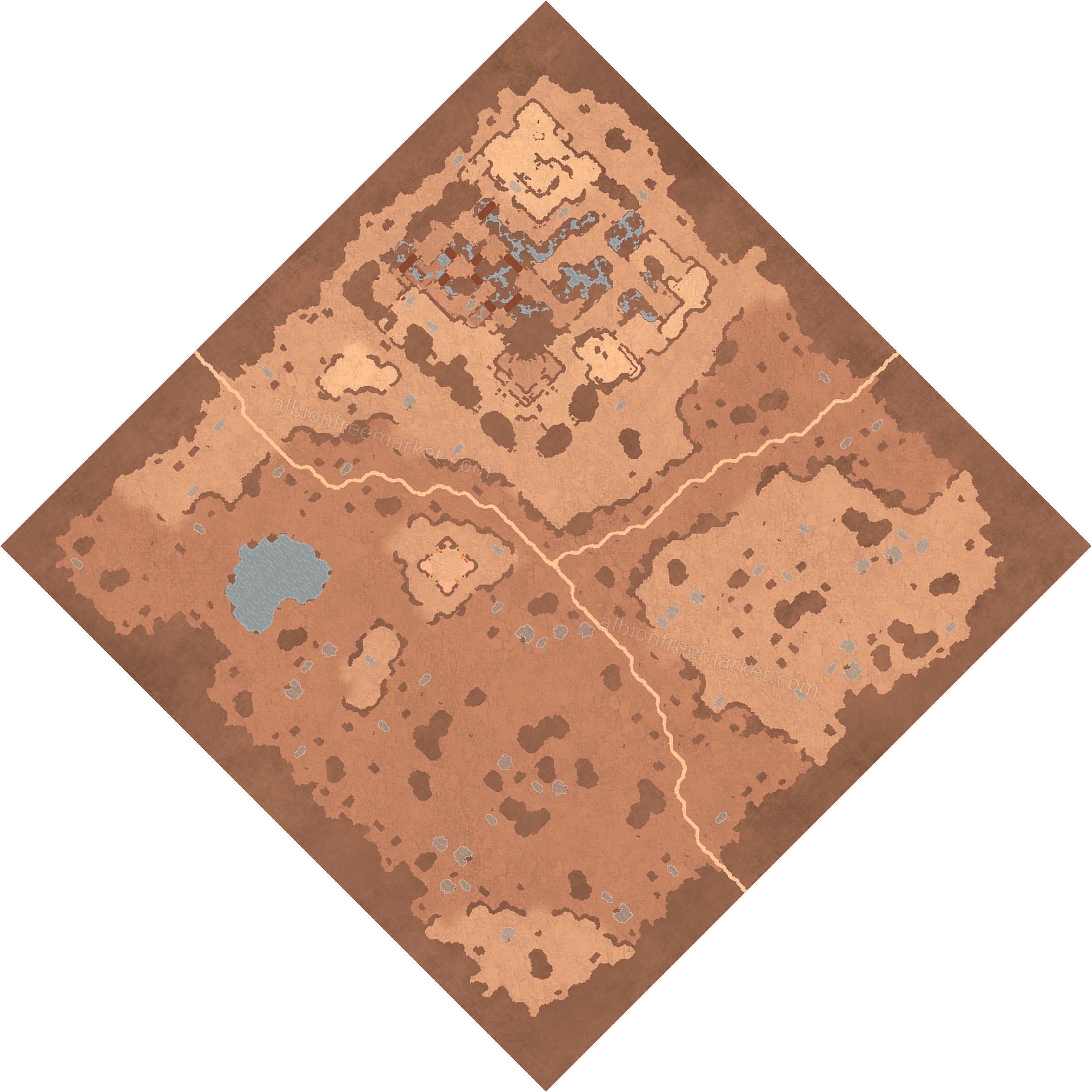 Sandgust Cleft Albion Online map