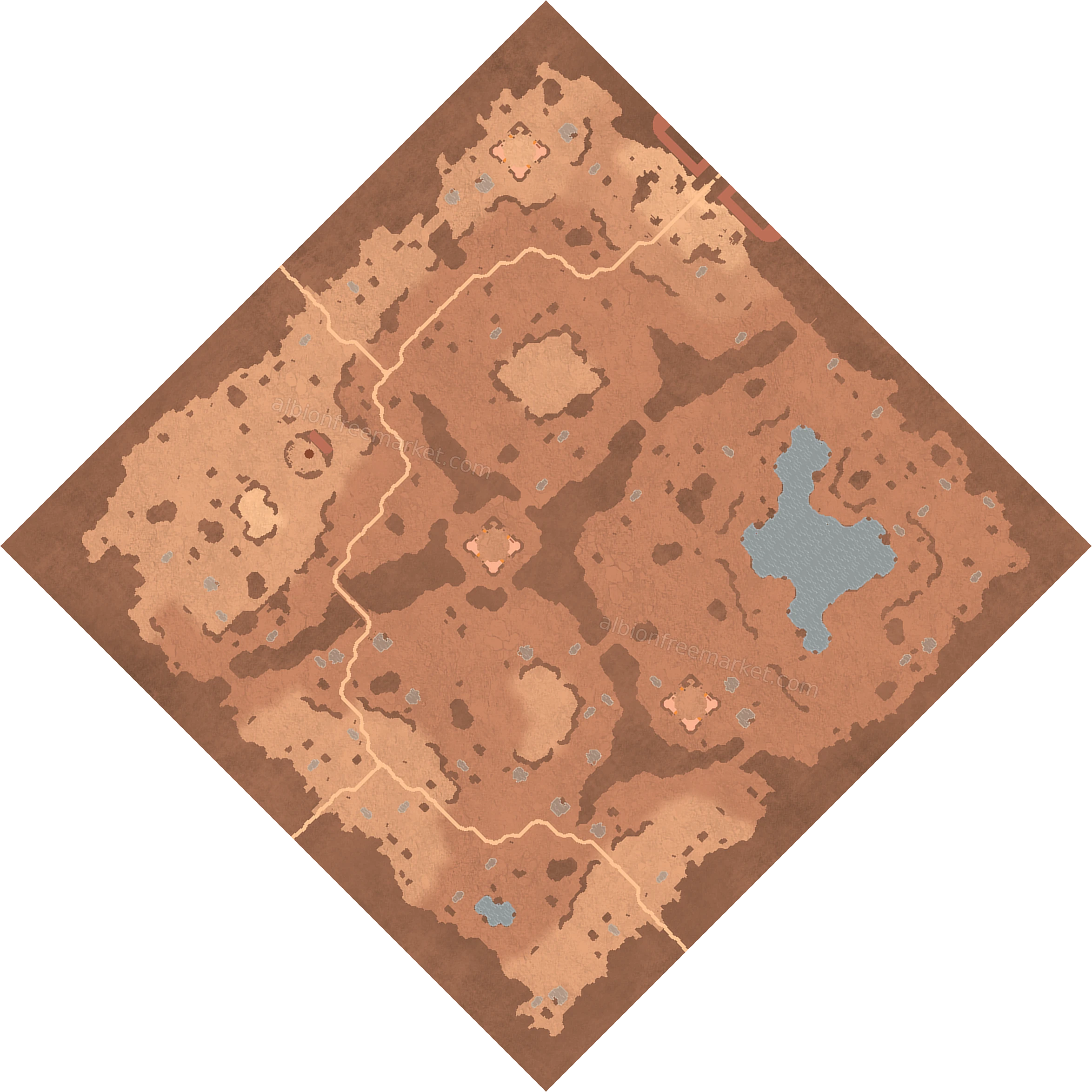 Flatriver Trough Albion Online map