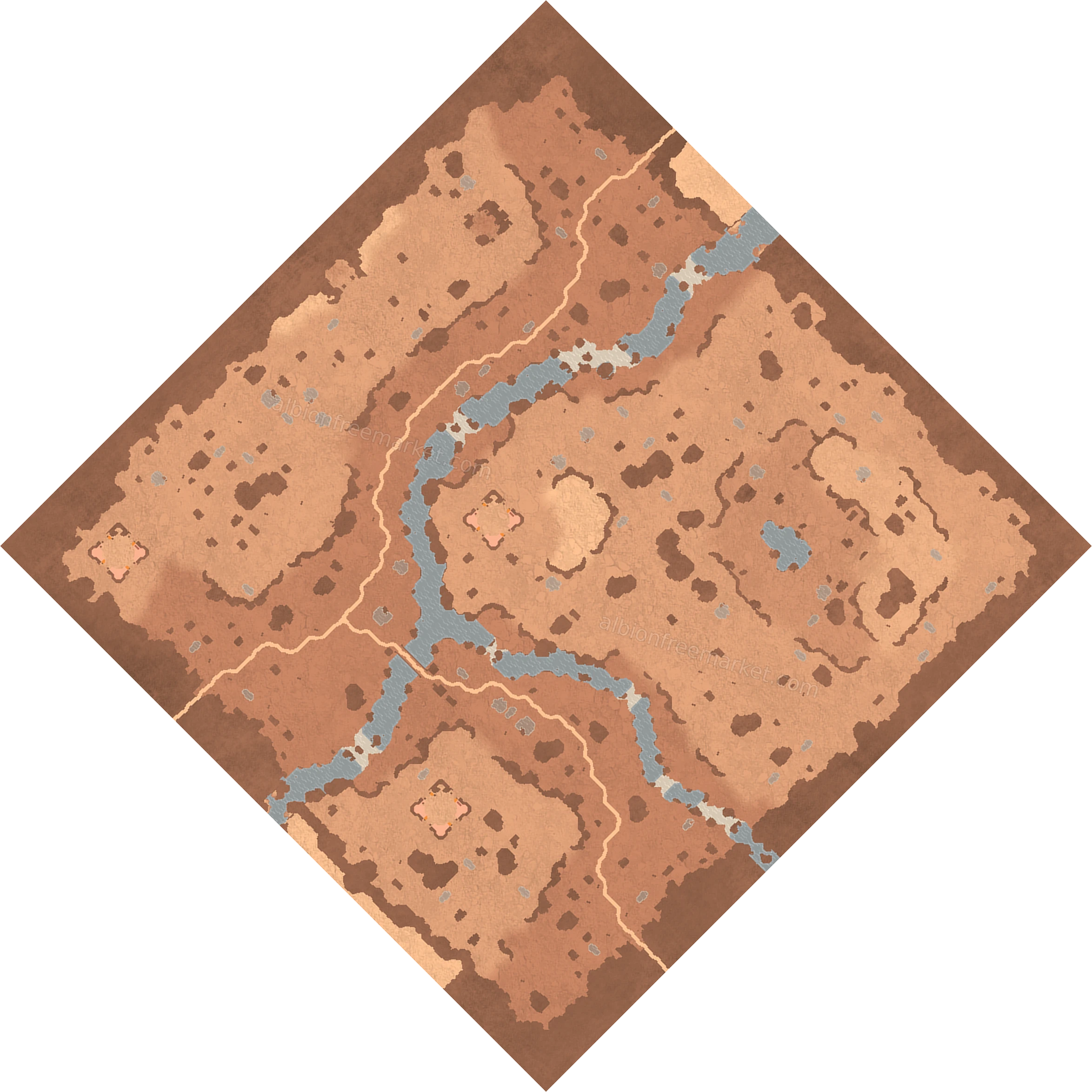 Flimmerair Steppe Albion Online map