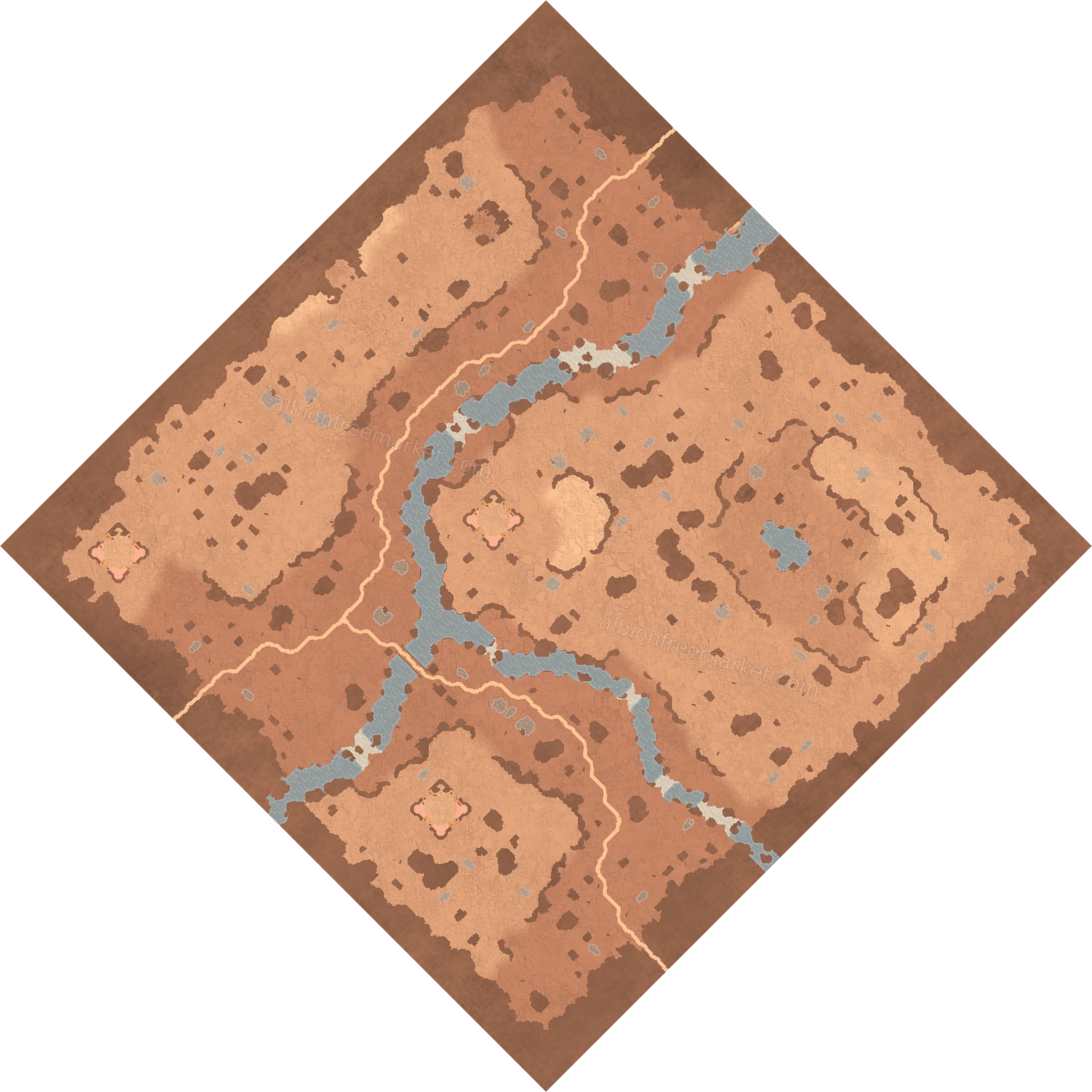 Flimmerair Steppe Albion Online map