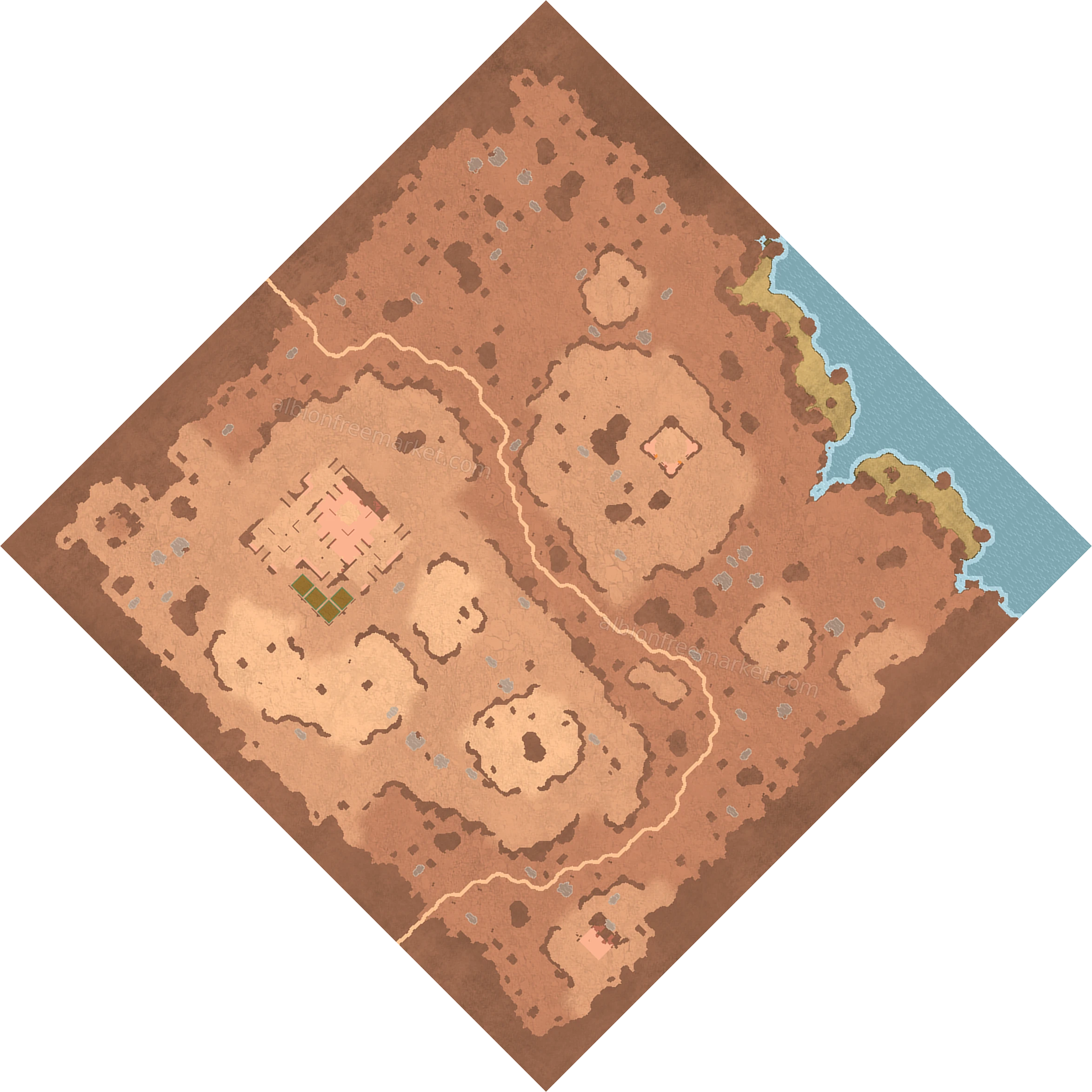 Swiftsands Plain Albion Online map